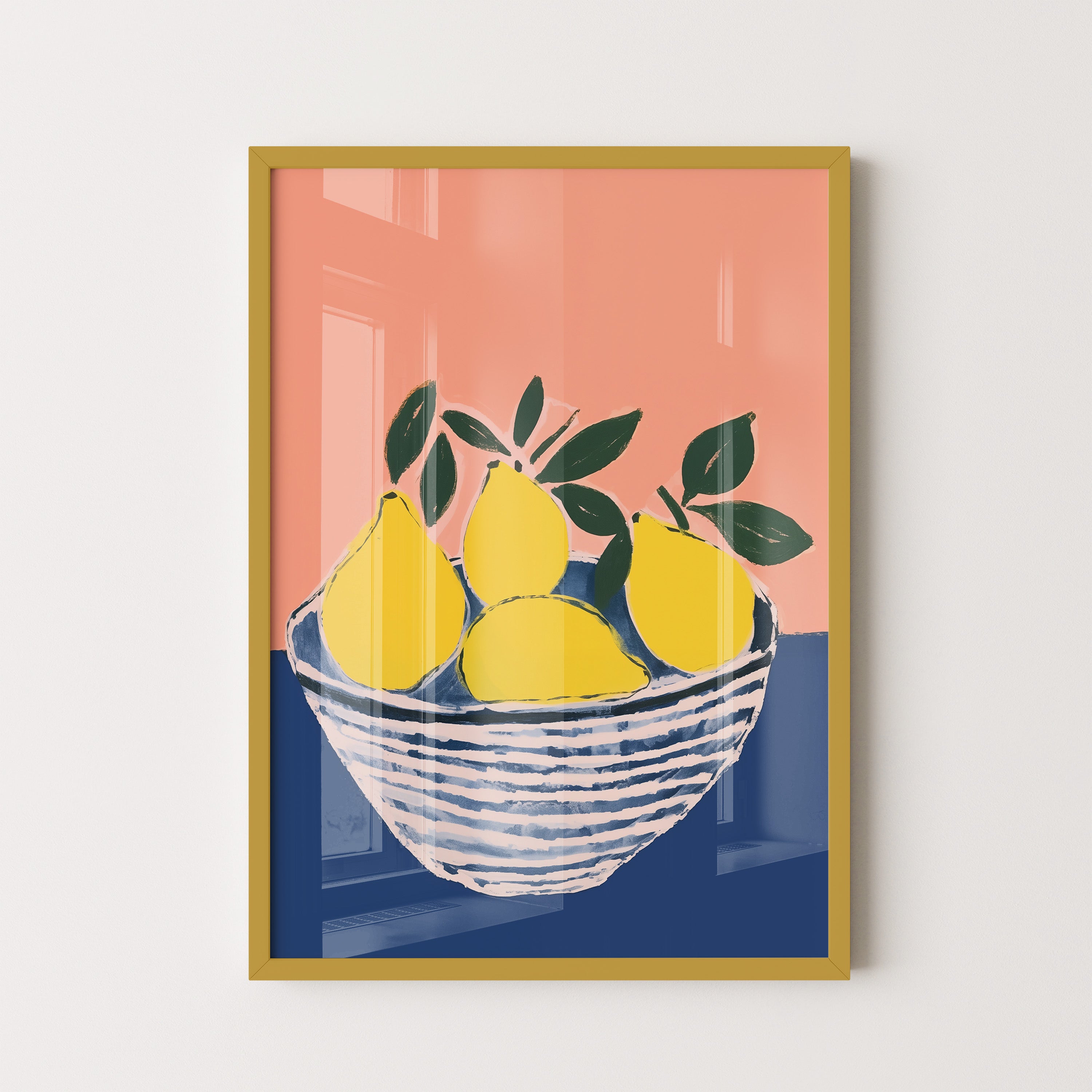 Lemon Bowl Mediterranean Still Life