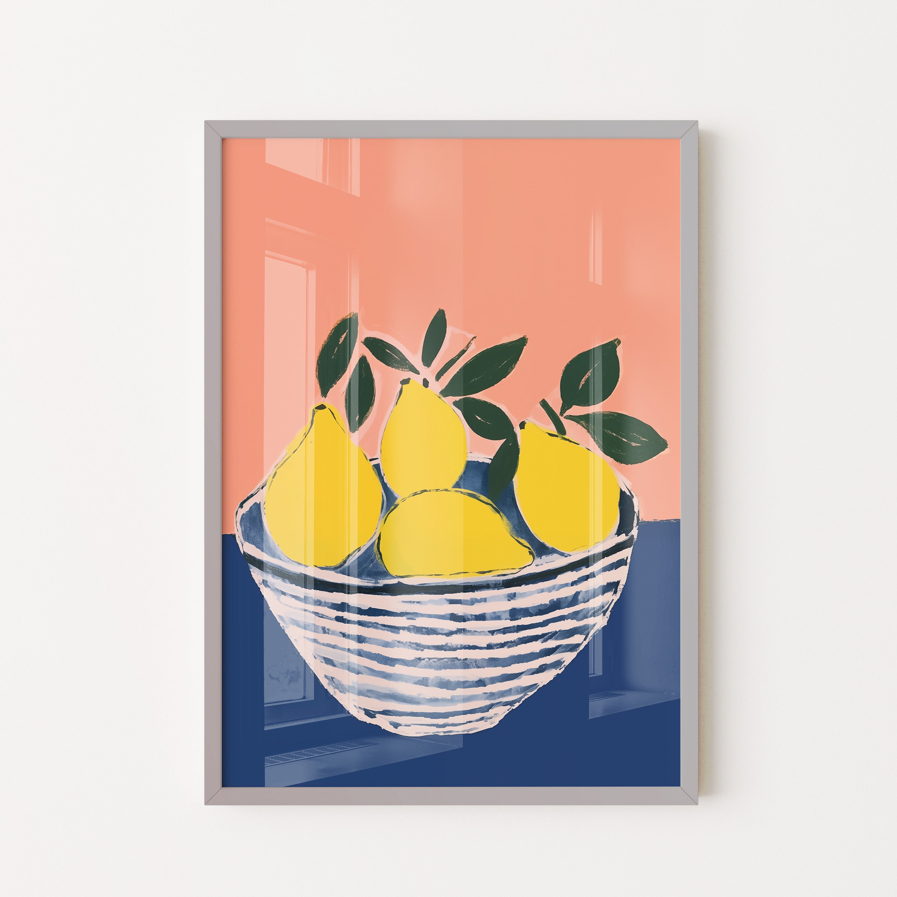 Lemon Bowl Mediterranean Still Life