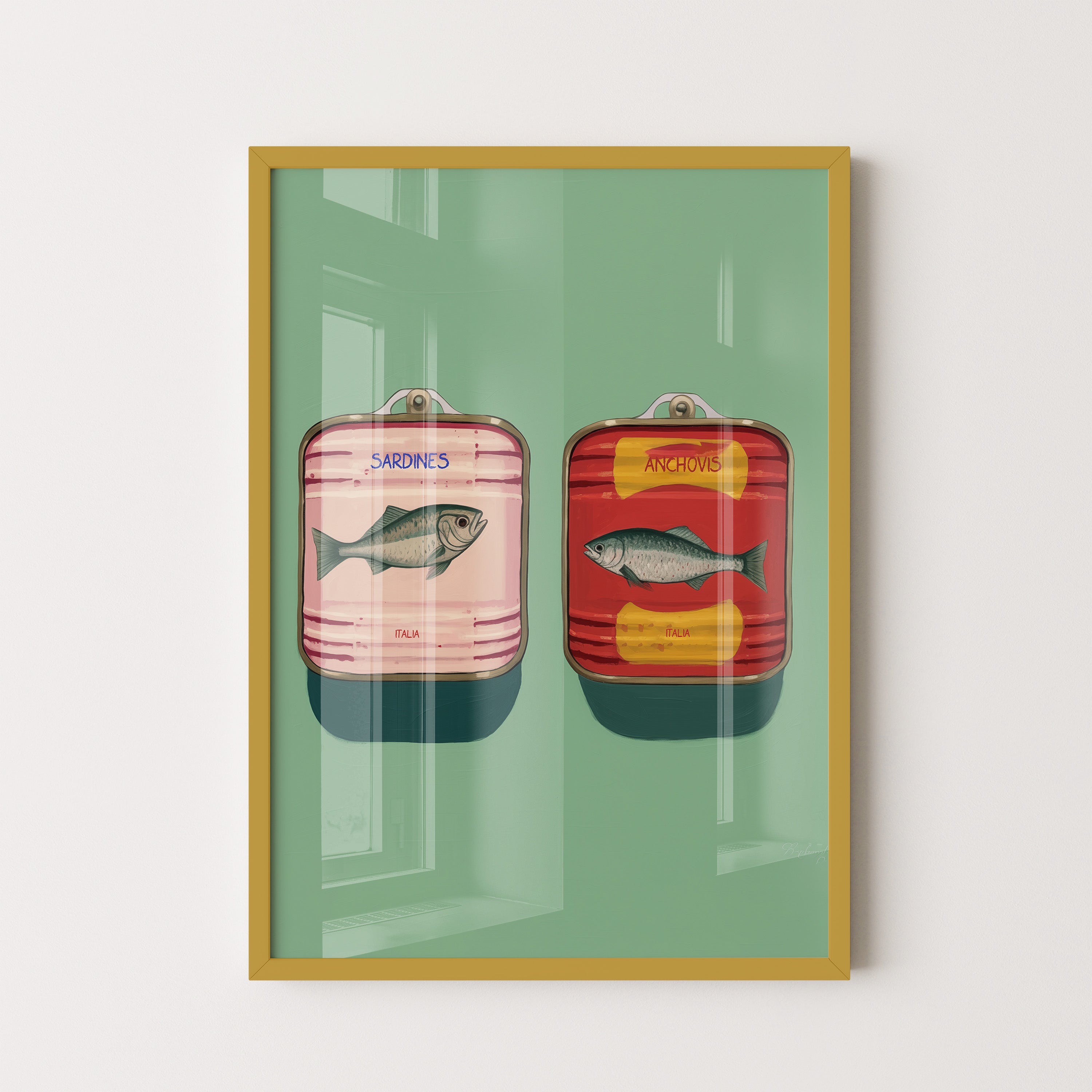 Vintage Sardines And Anchovies Duo