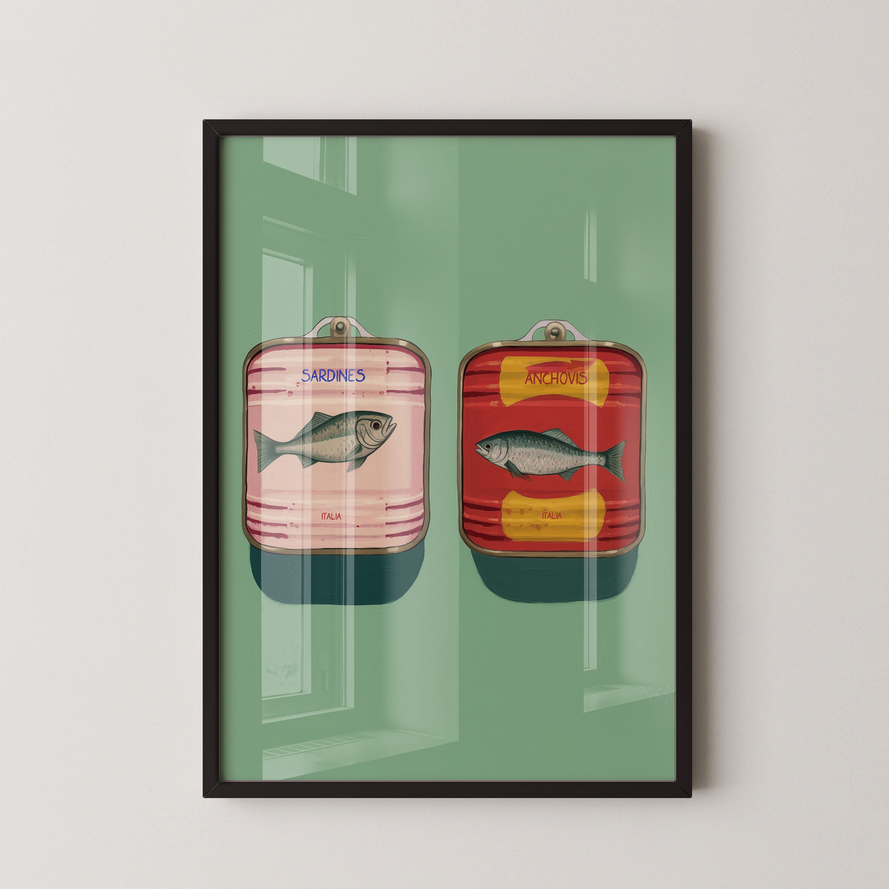 Vintage Sardines And Anchovies Duo