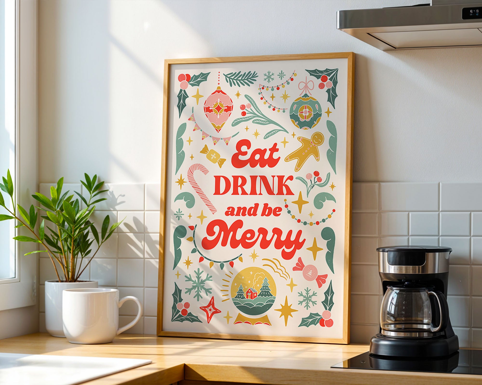 Eat Drink And Be Merry Festive Charm