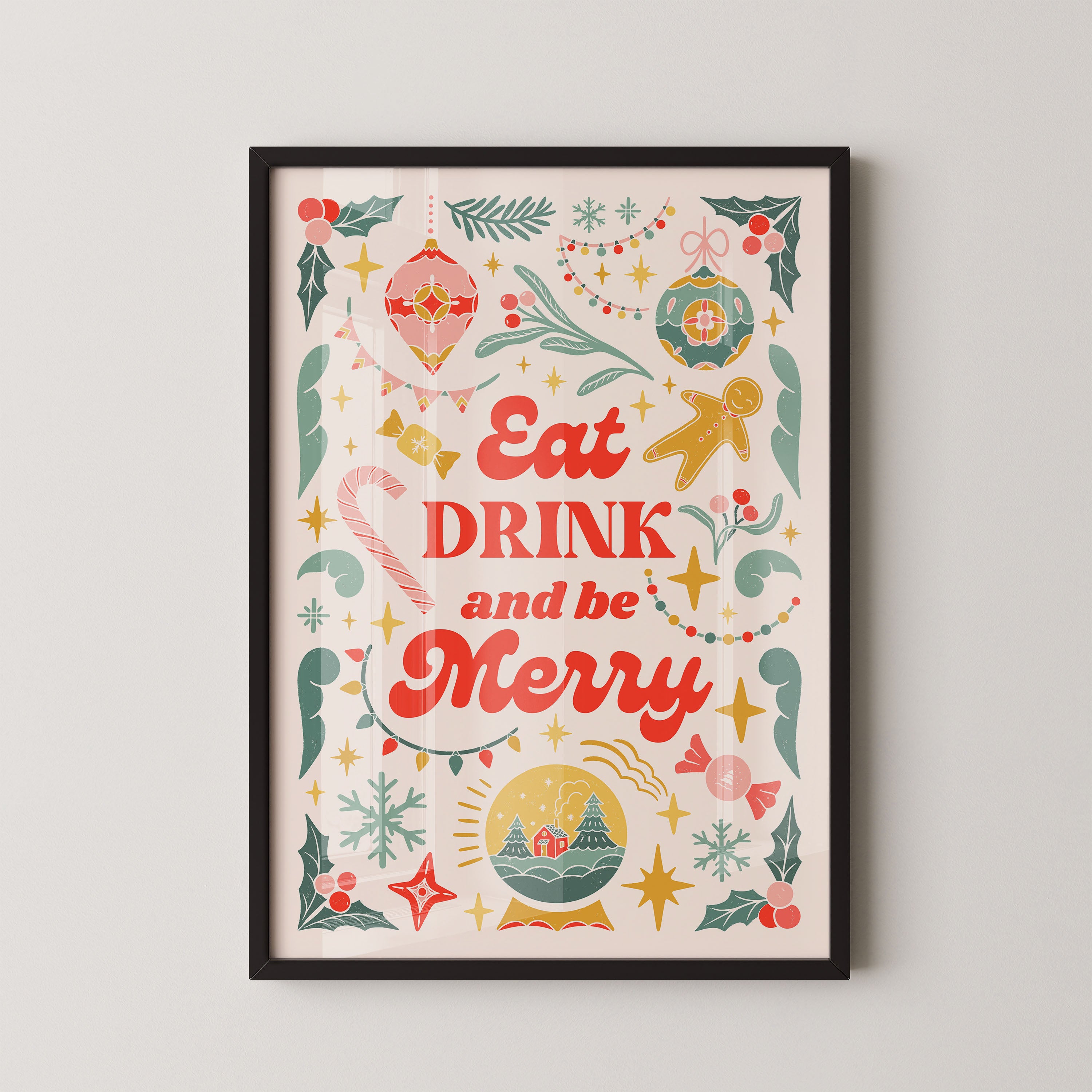 Eat Drink And Be Merry Festive Charm
