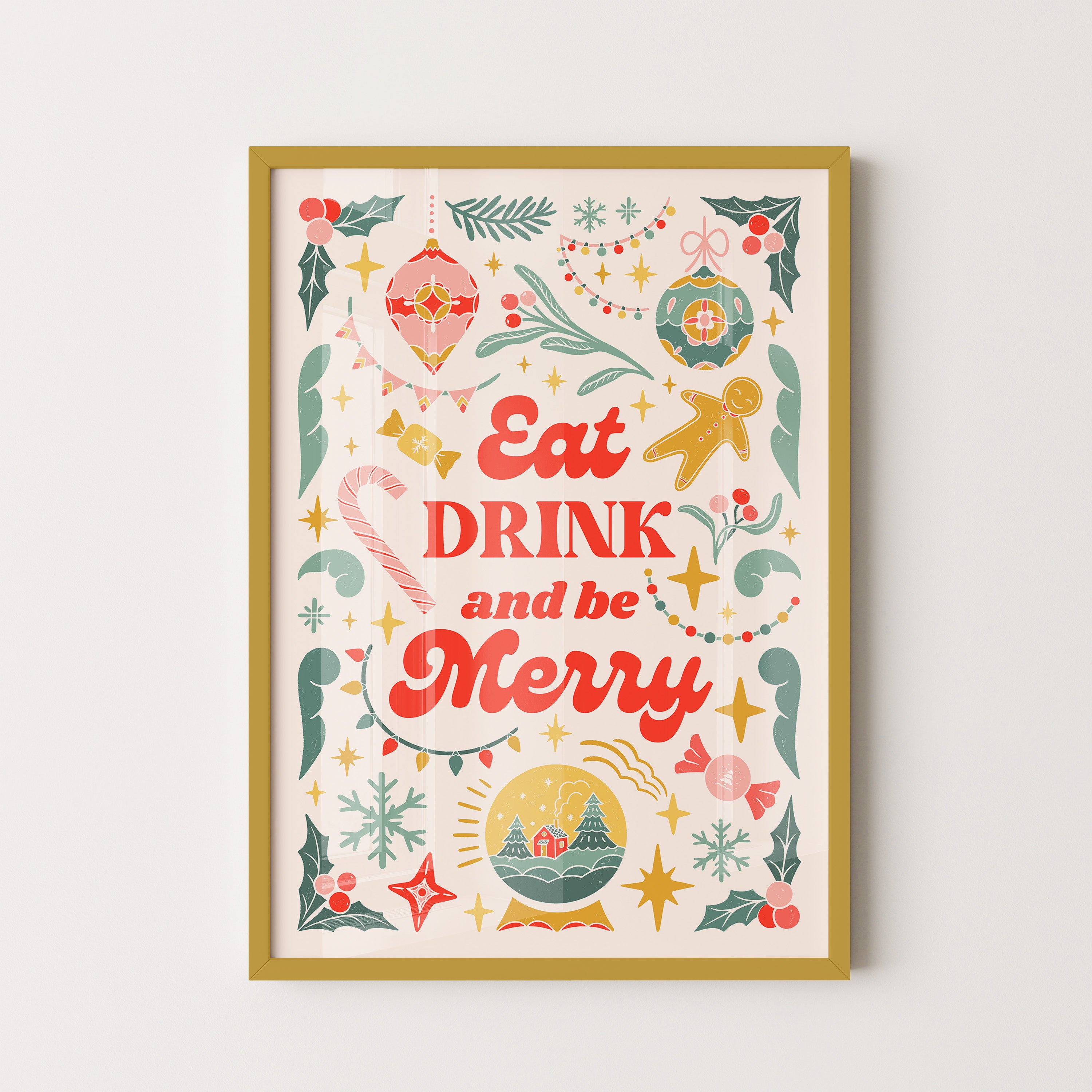 Eat Drink And Be Merry Festive Charm