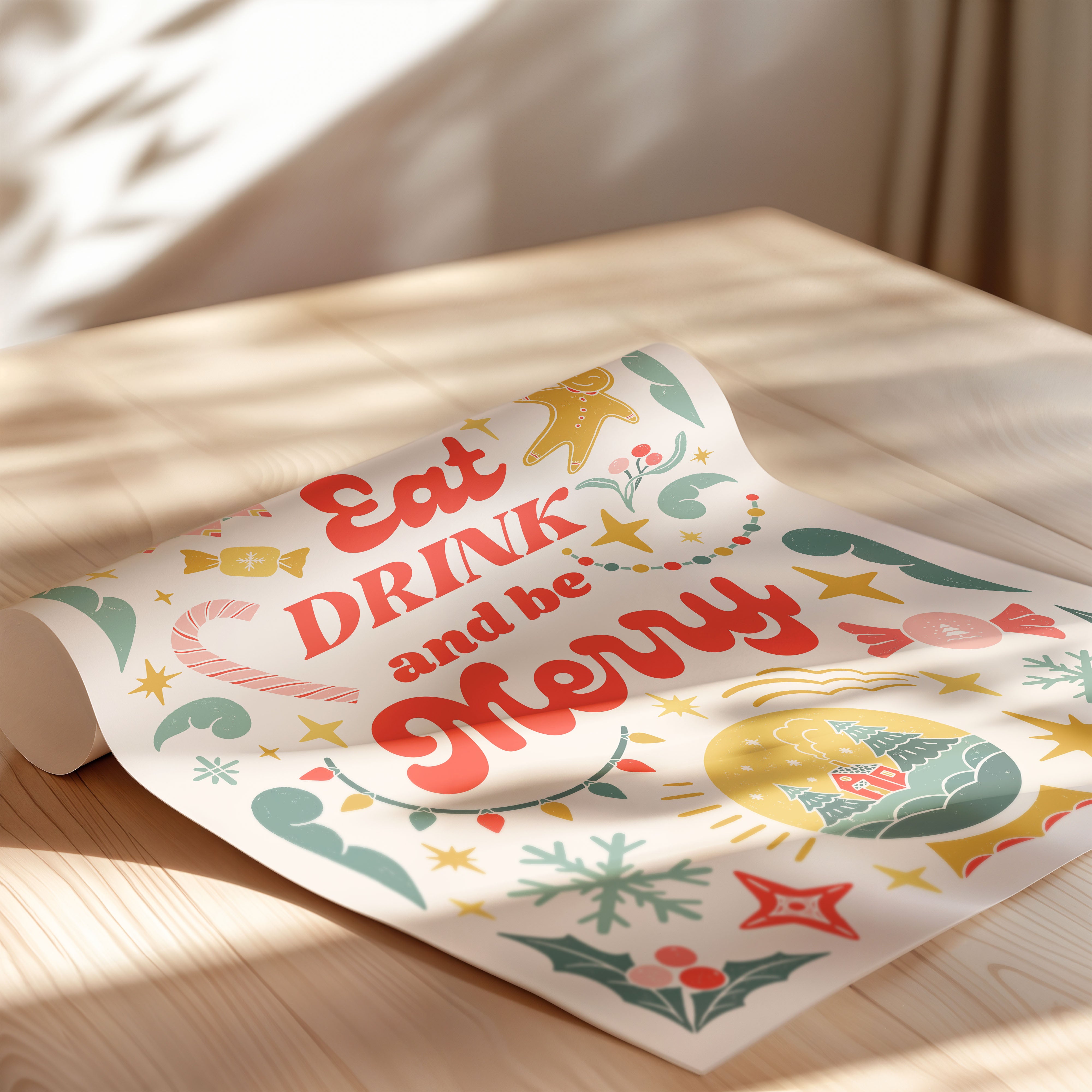 Eat Drink And Be Merry Festive Charm