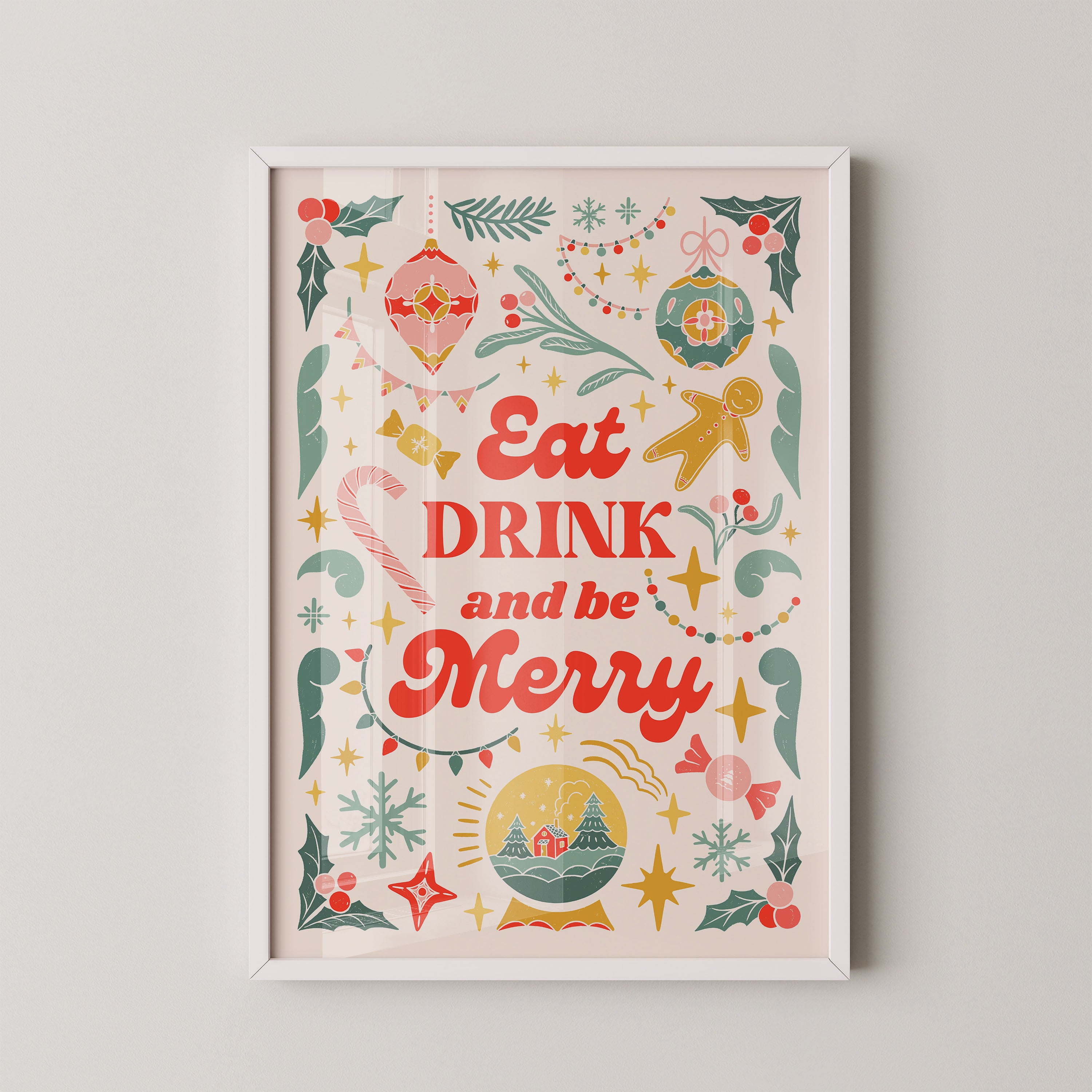 Eat Drink And Be Merry Festive Charm