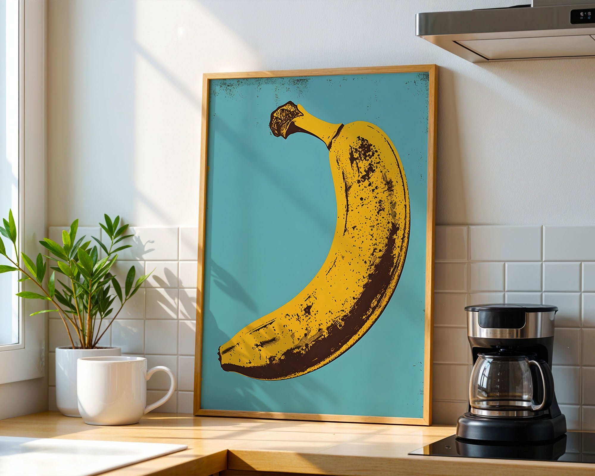 Vintage Pop Art Banana Illustration