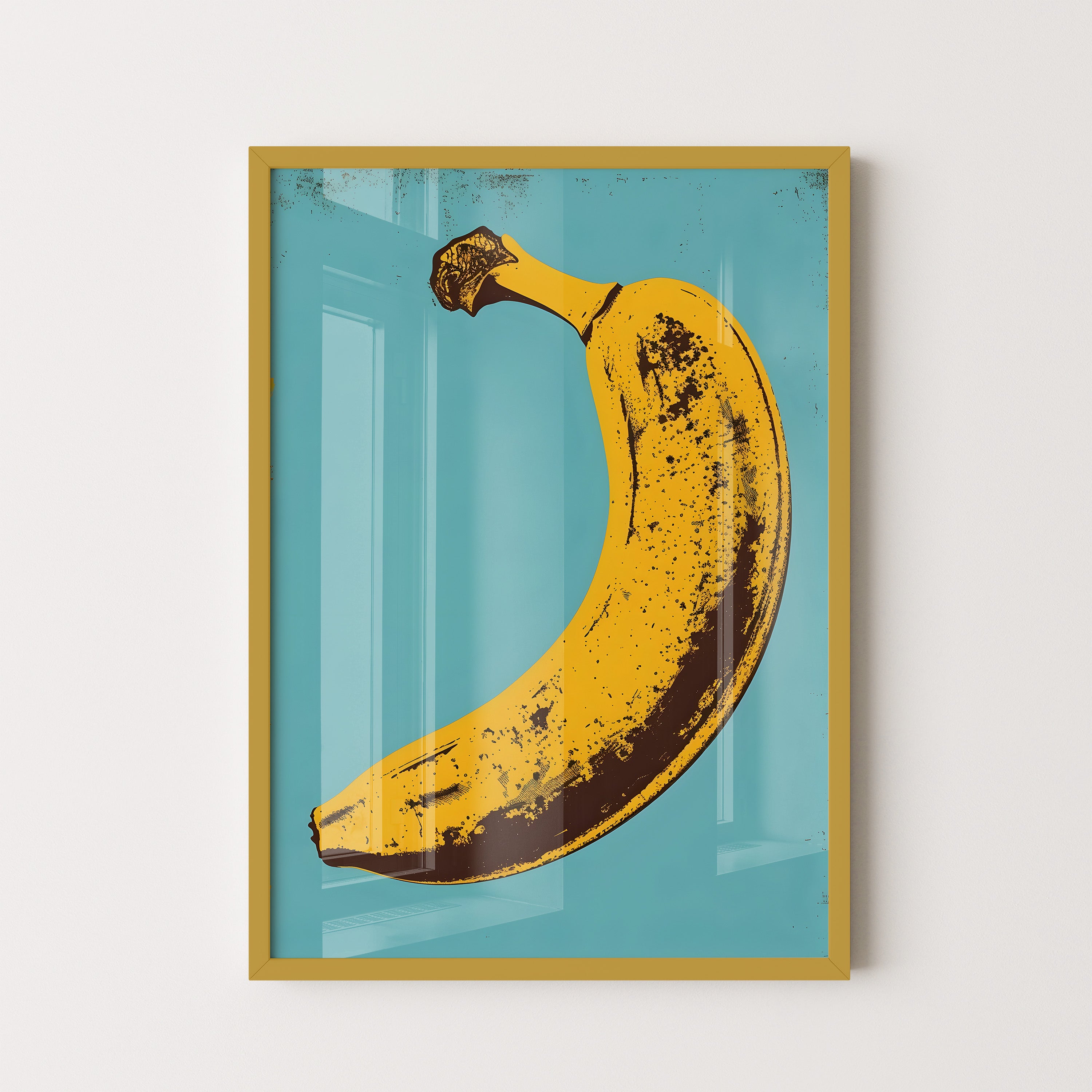 Vintage Pop Art Banana Illustration