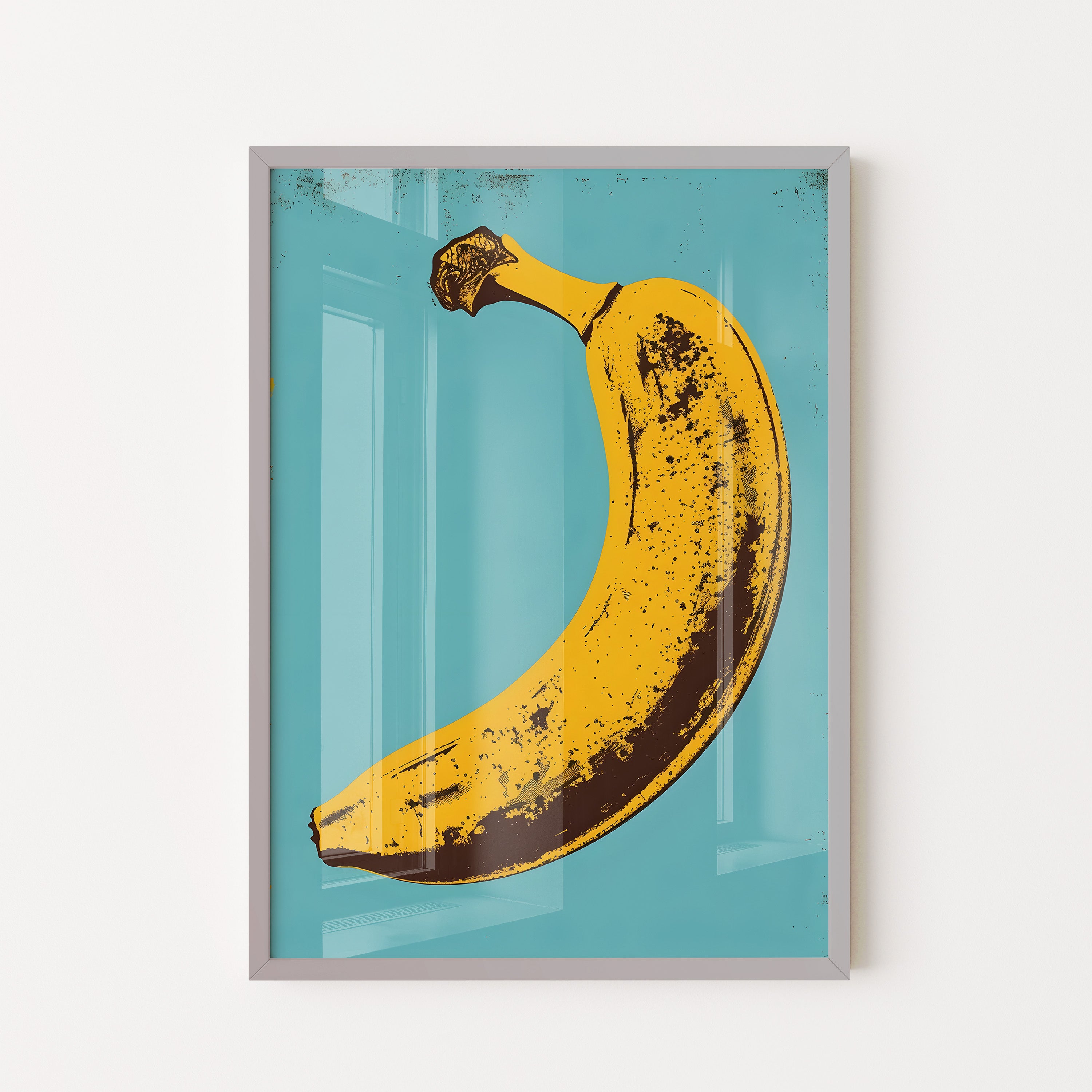 Vintage Pop Art Banana Illustration