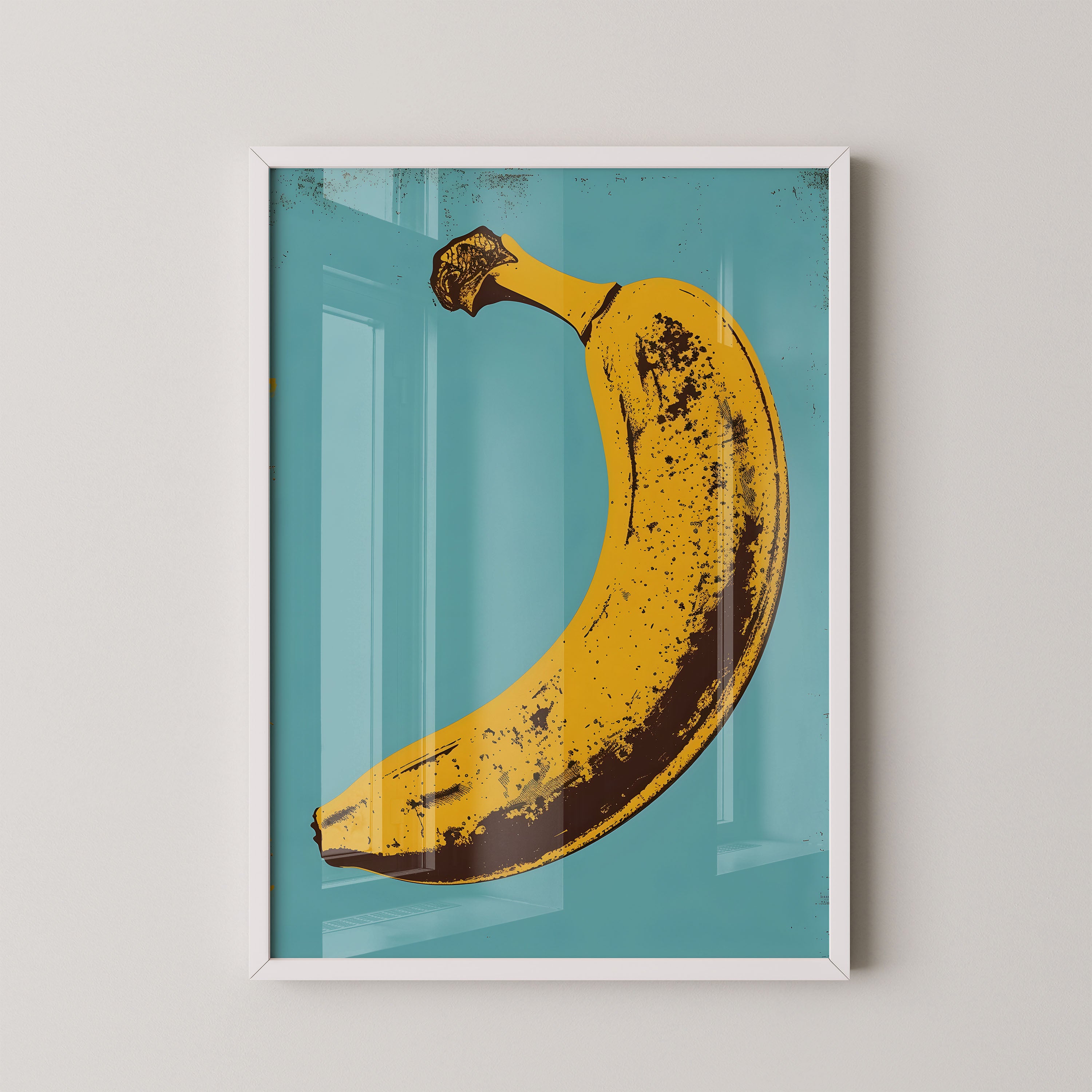 Vintage Pop Art Banana Illustration