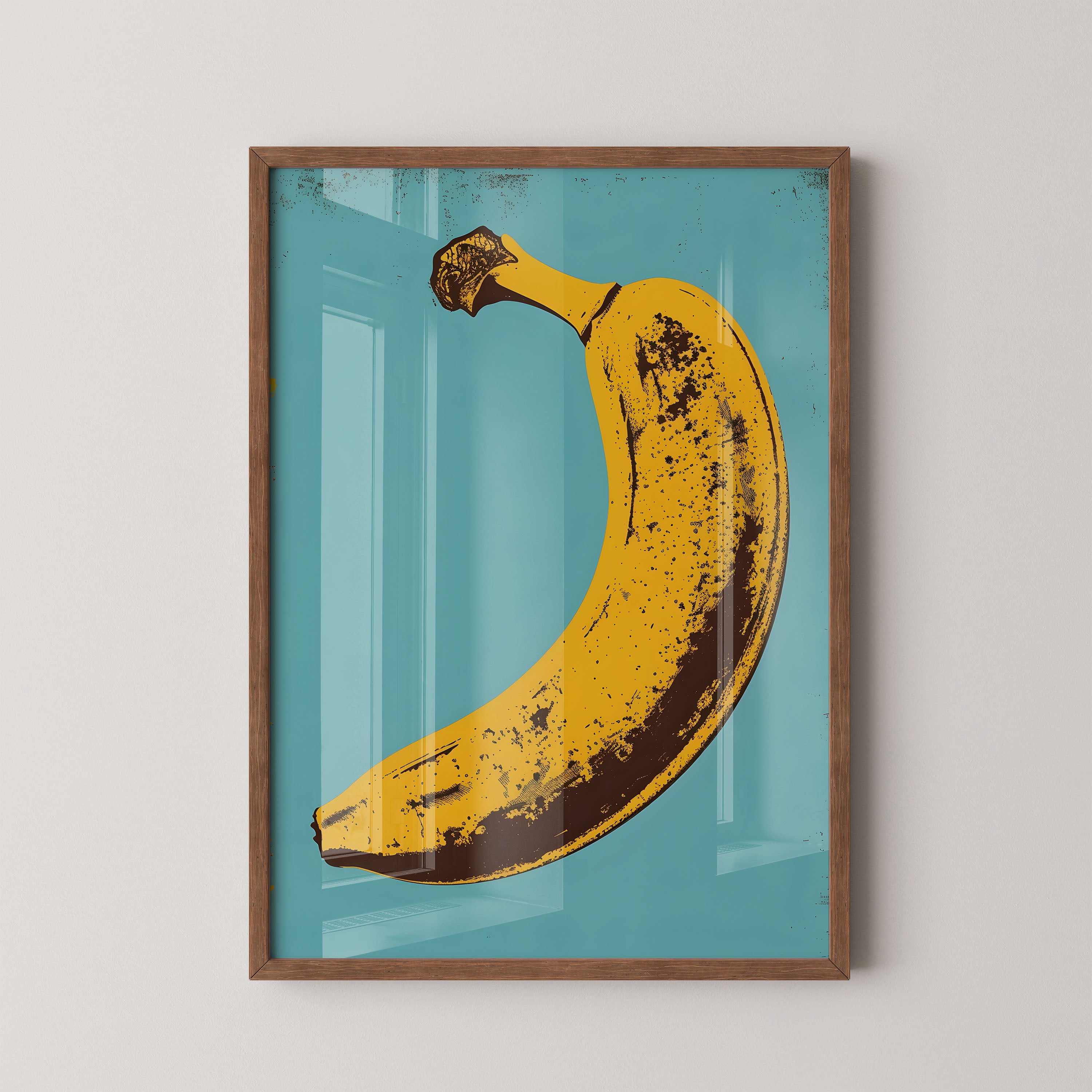 Vintage Pop Art Banana Illustration