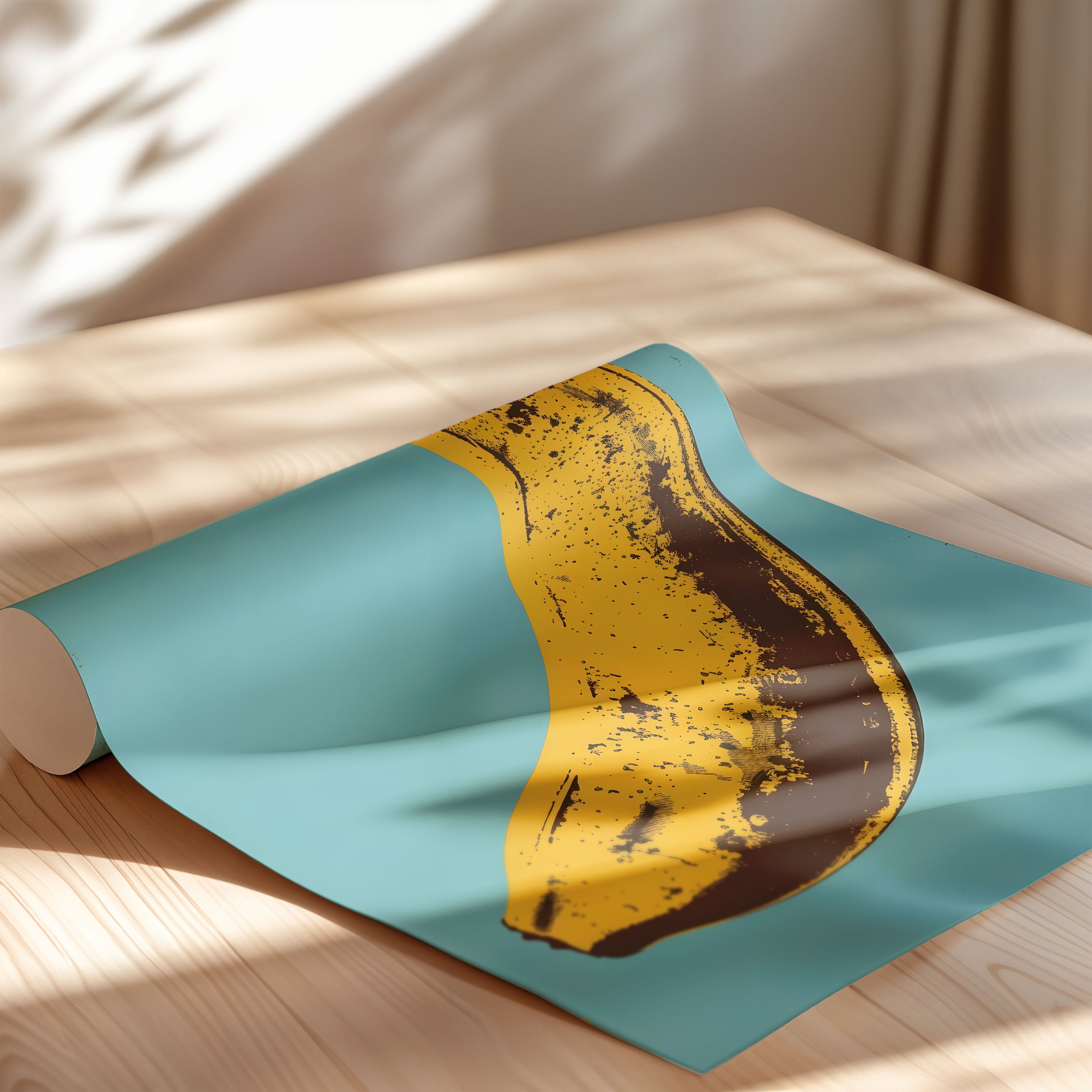 Vintage Pop Art Banana Illustration
