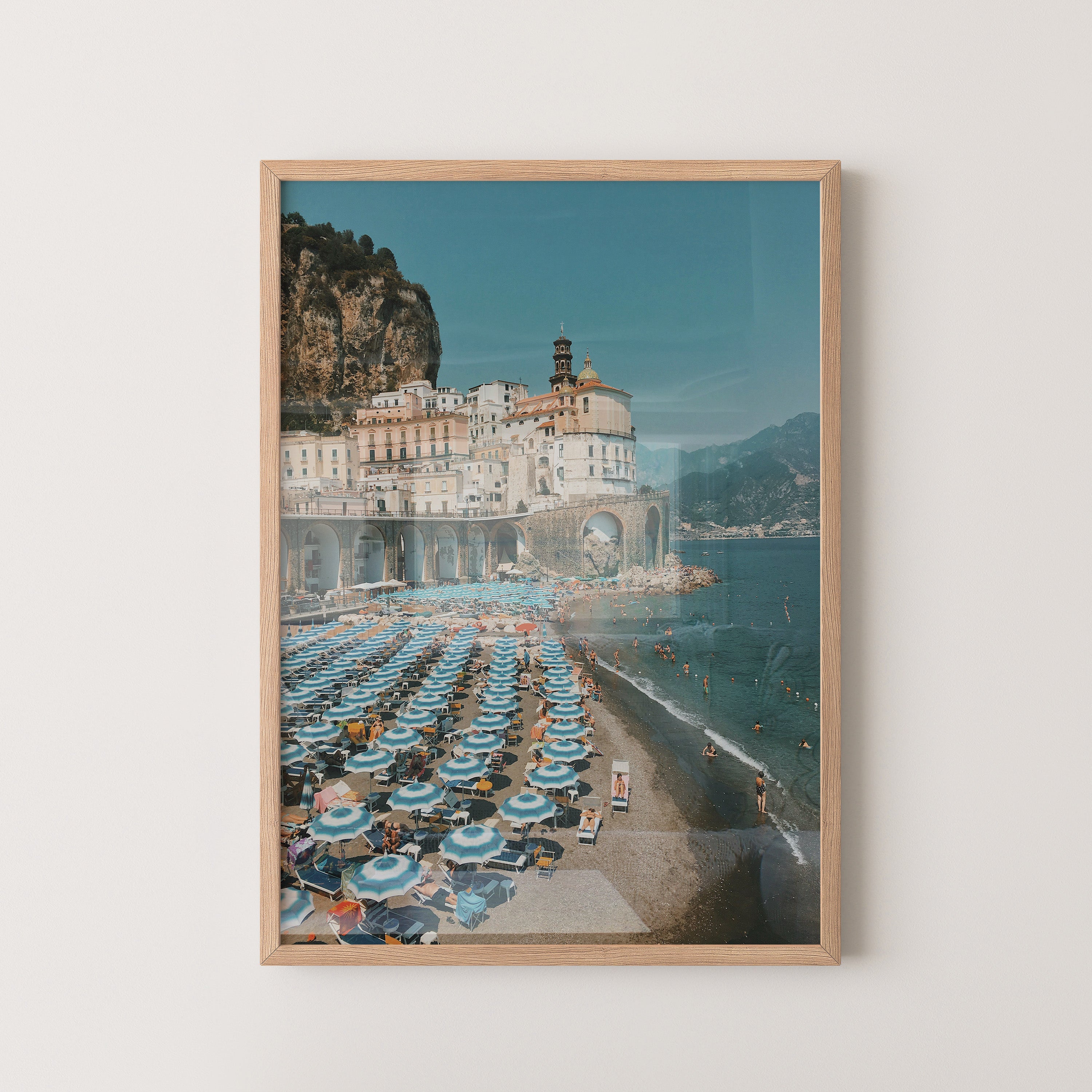 Amalfi Coast Beach Scene