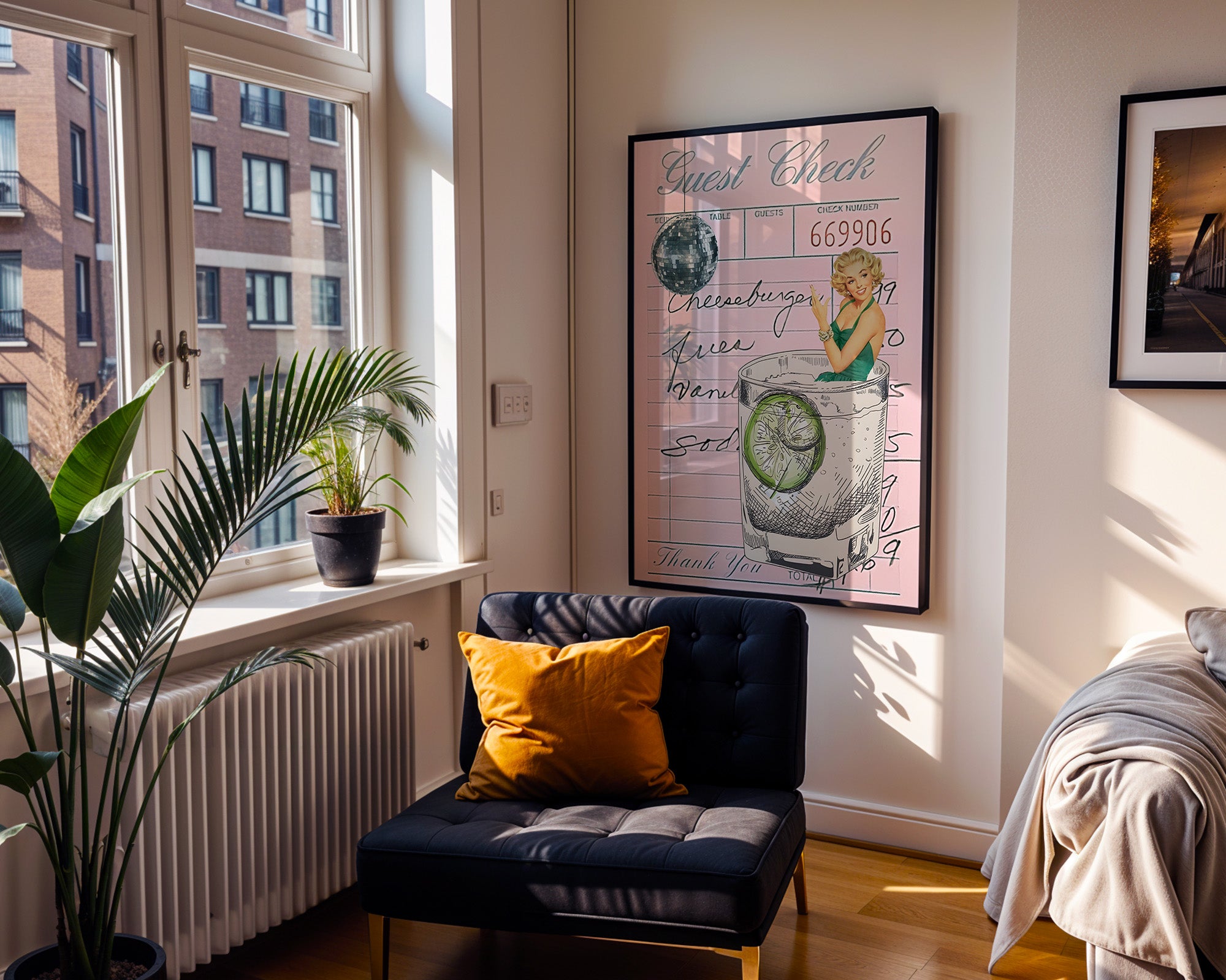 Retro Guest Check Cocktail Poster
