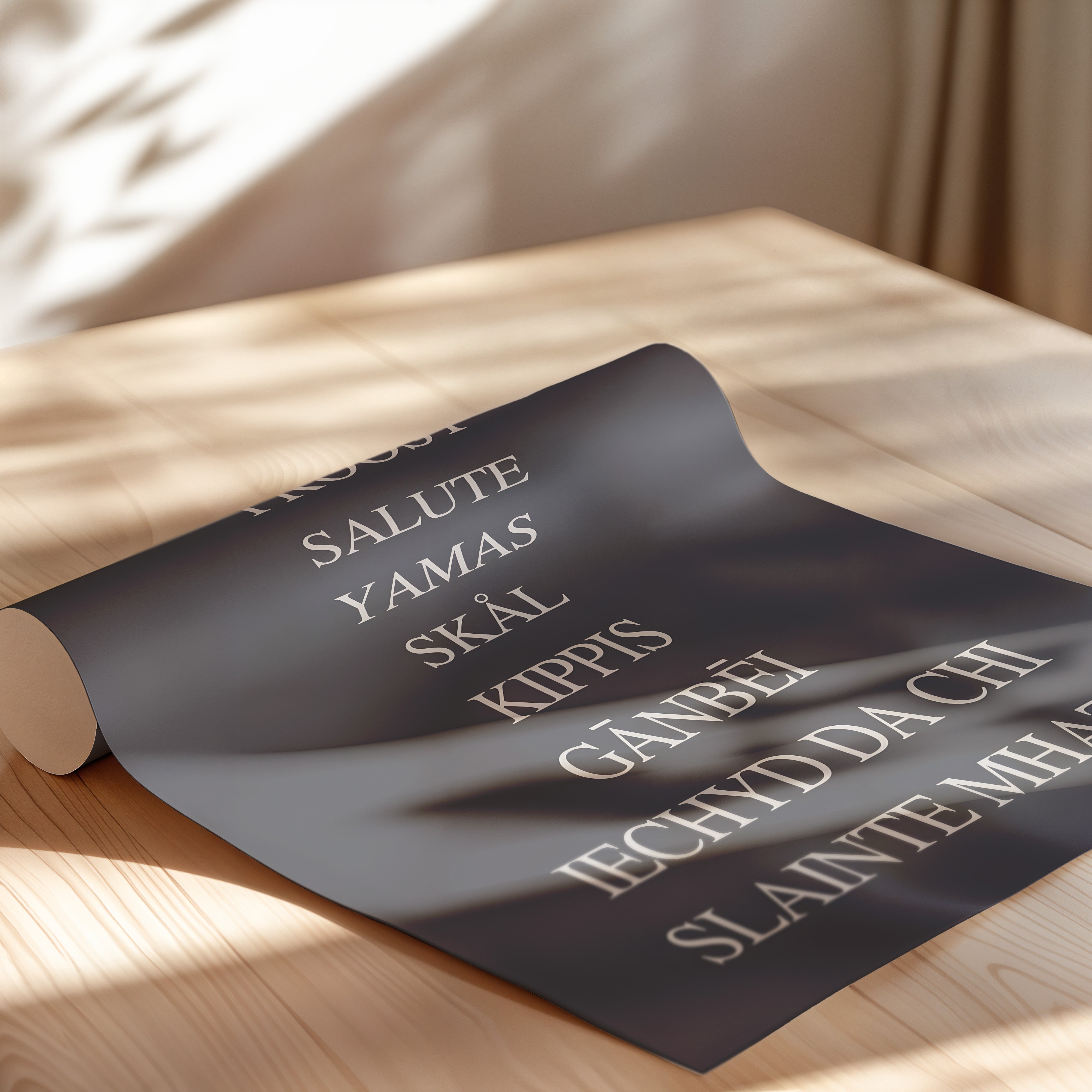 Cheers Around the World – Typography Poster