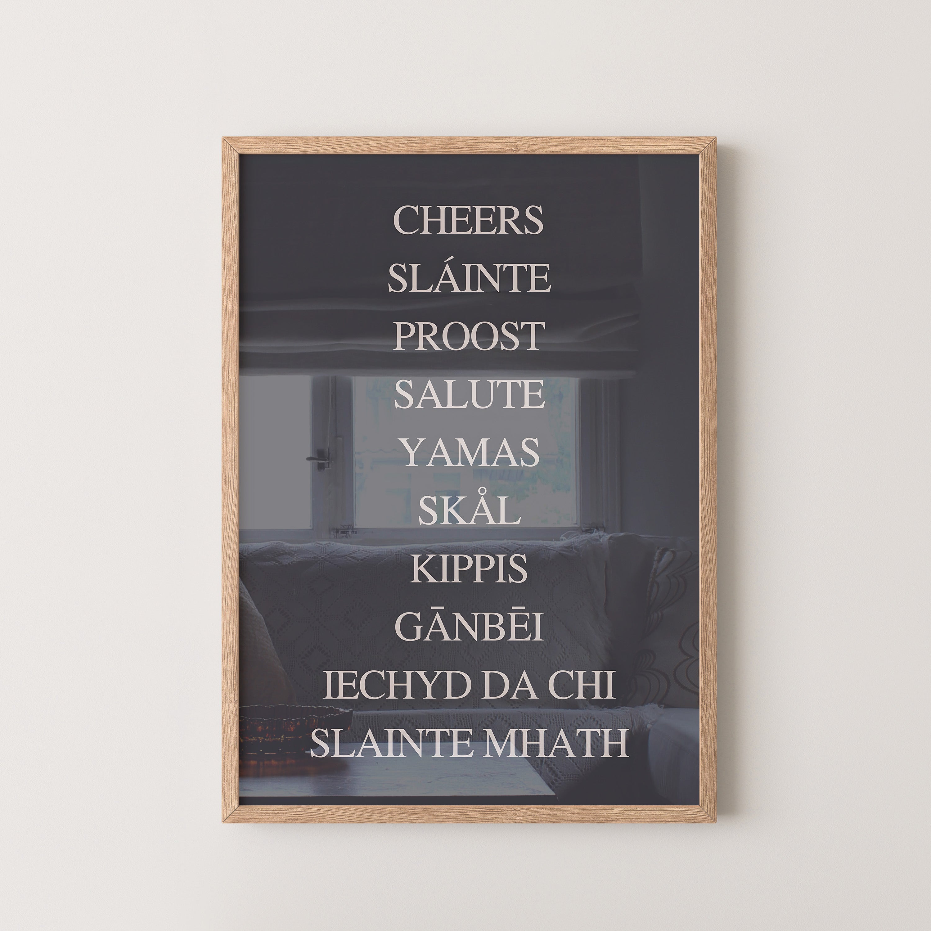 Cheers Around the World – Typography Poster
