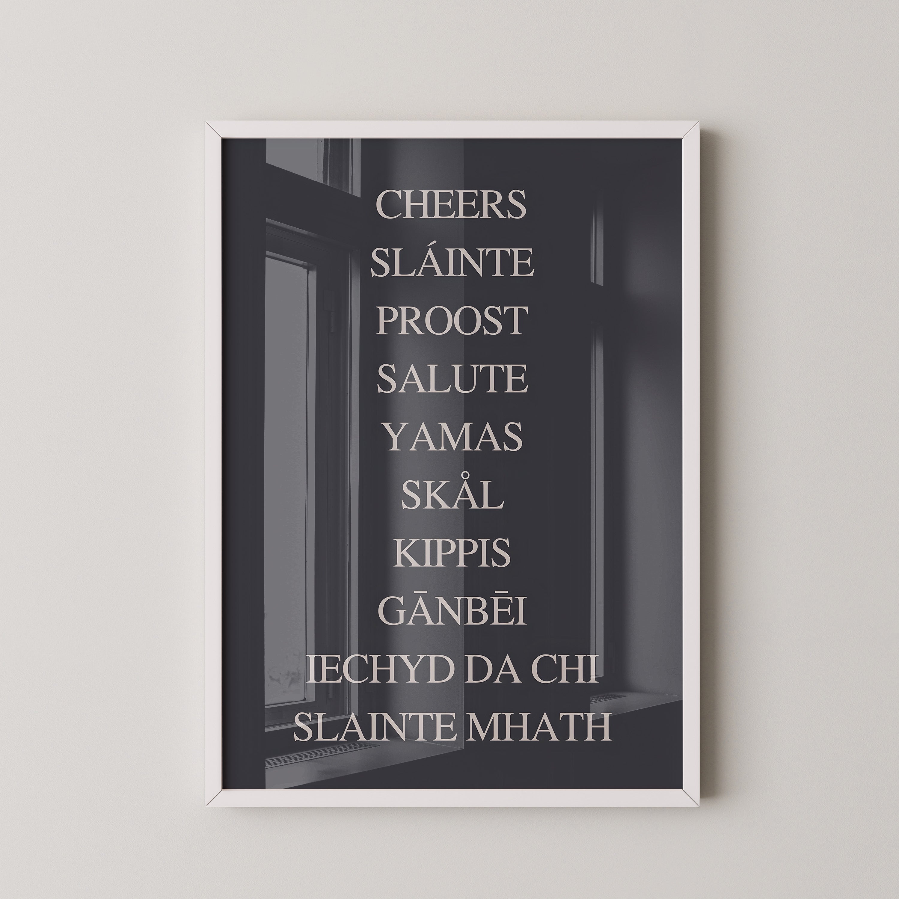 Cheers Around the World – Typography Poster