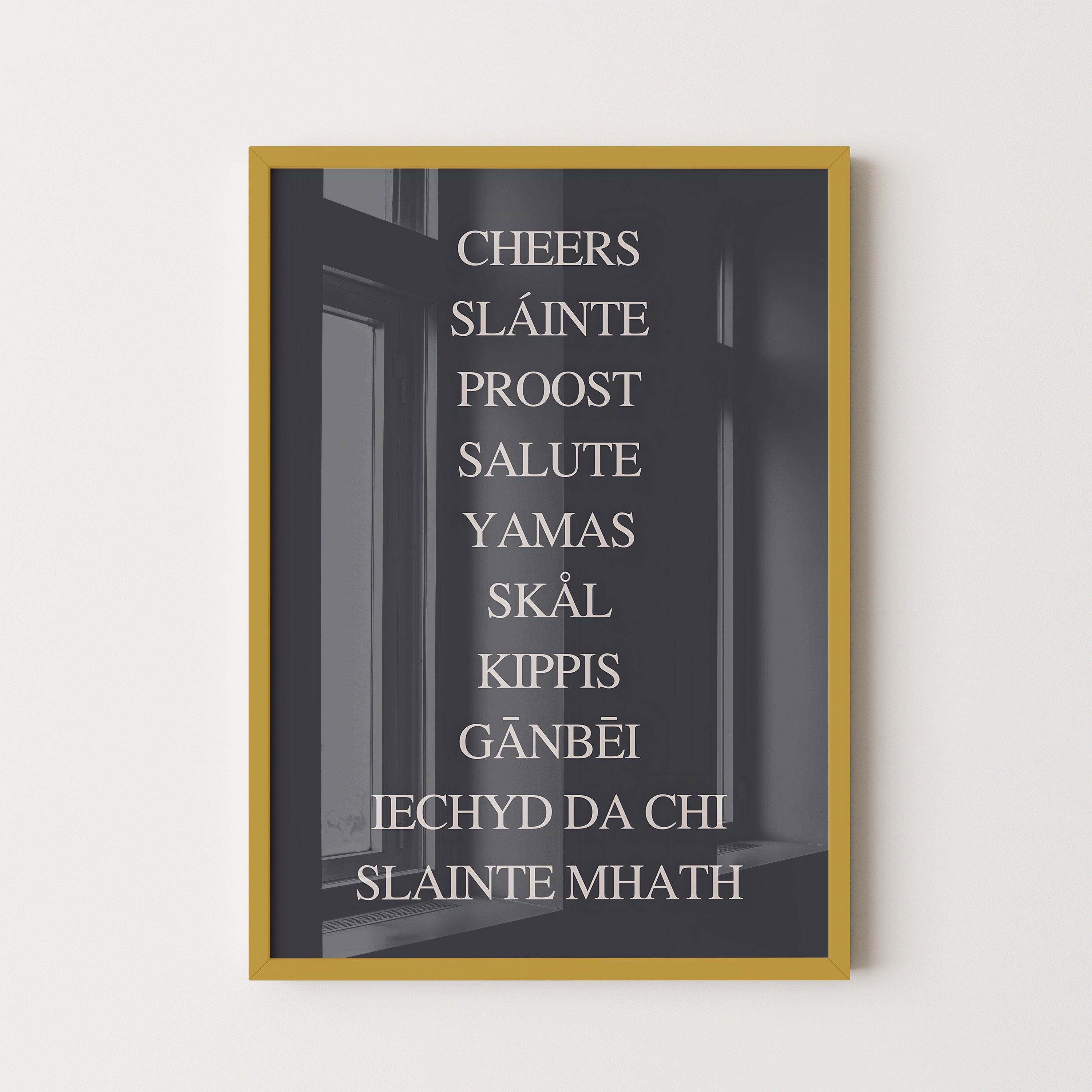 Cheers Around the World – Typography Poster
