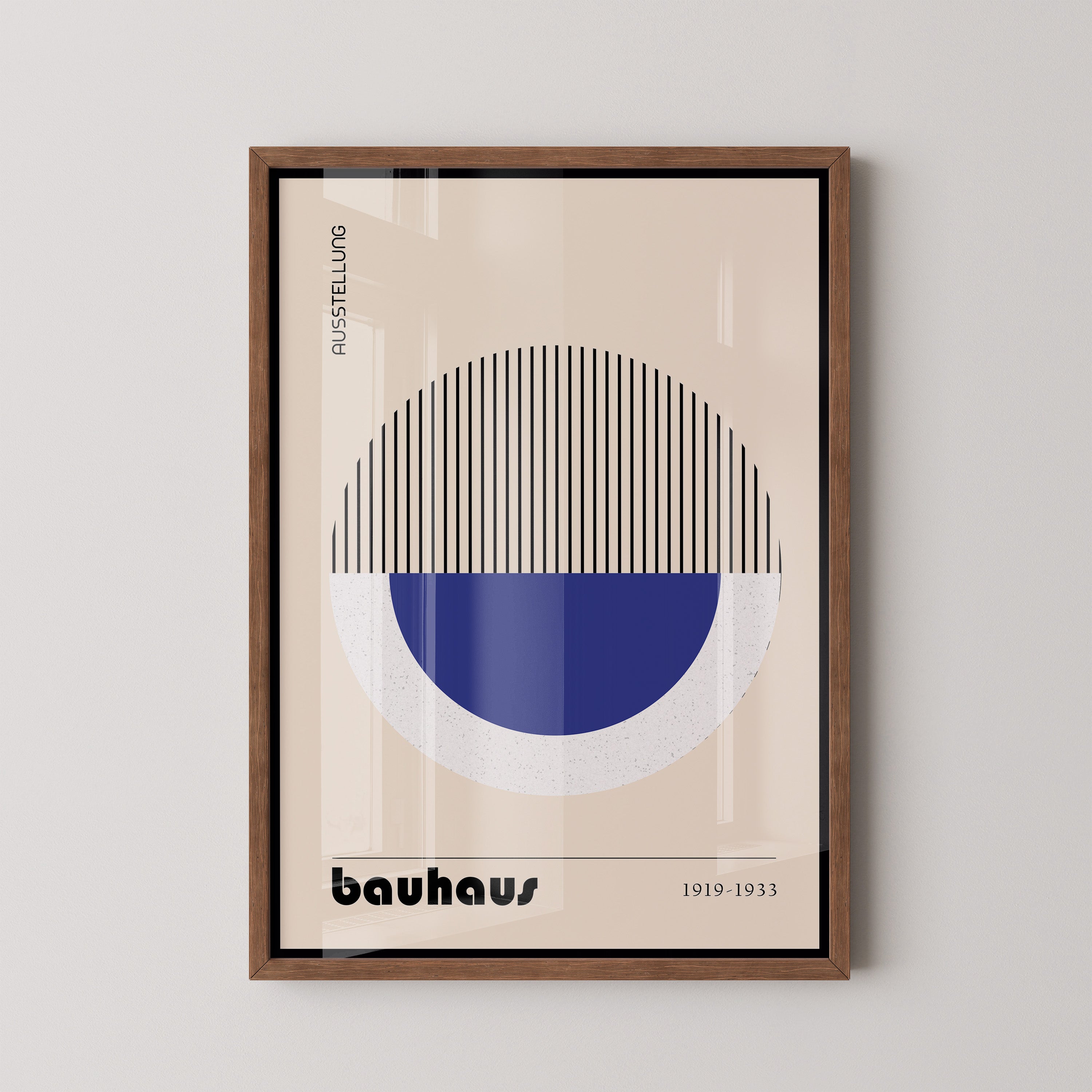 Minimal Blue Form – Bauhaus