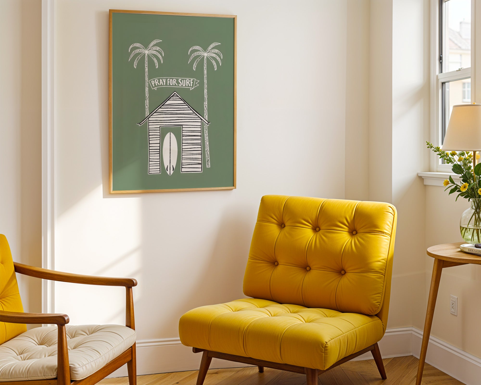 Pray for Surf – Tropical Surf Shack Art