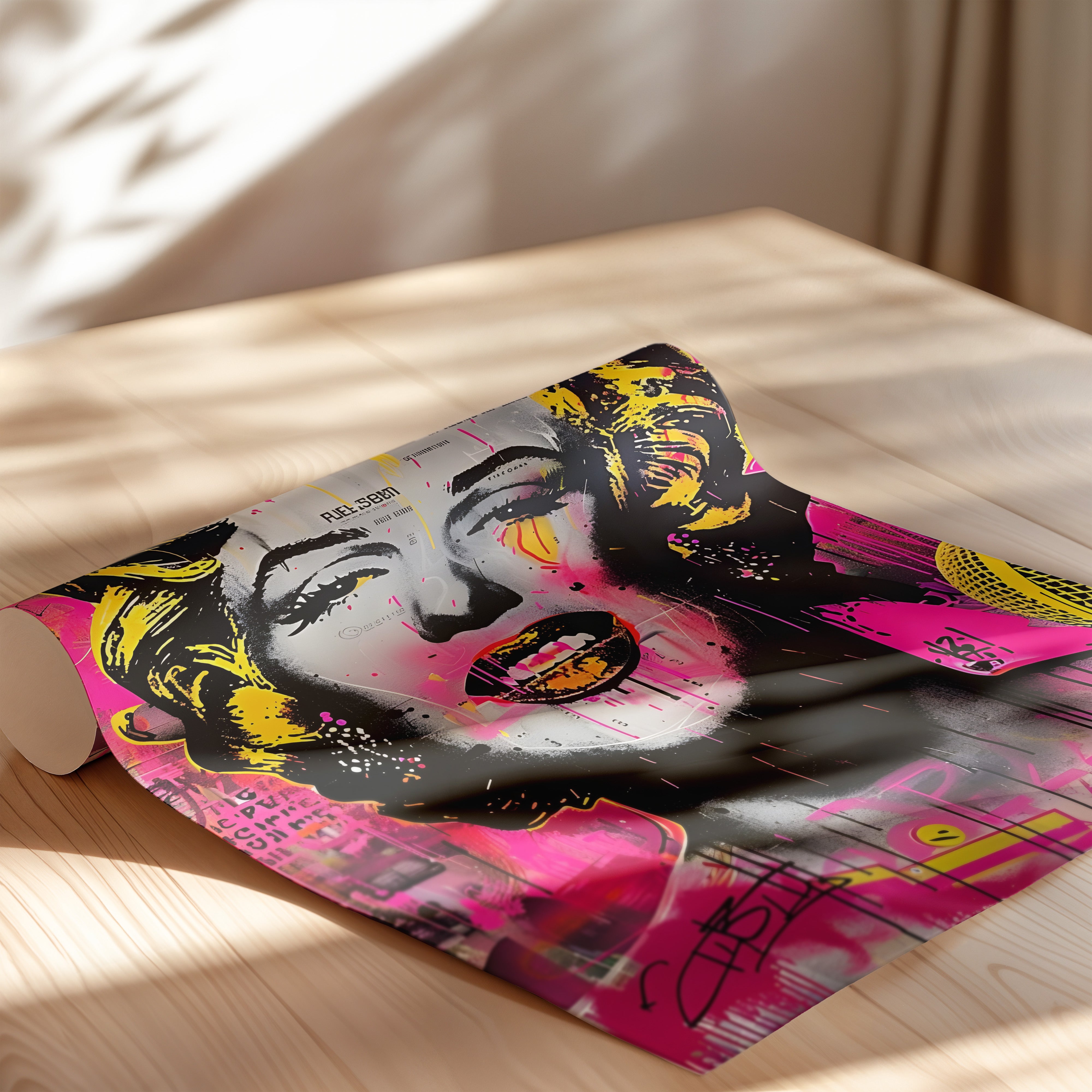 Neon Muse Portrait
