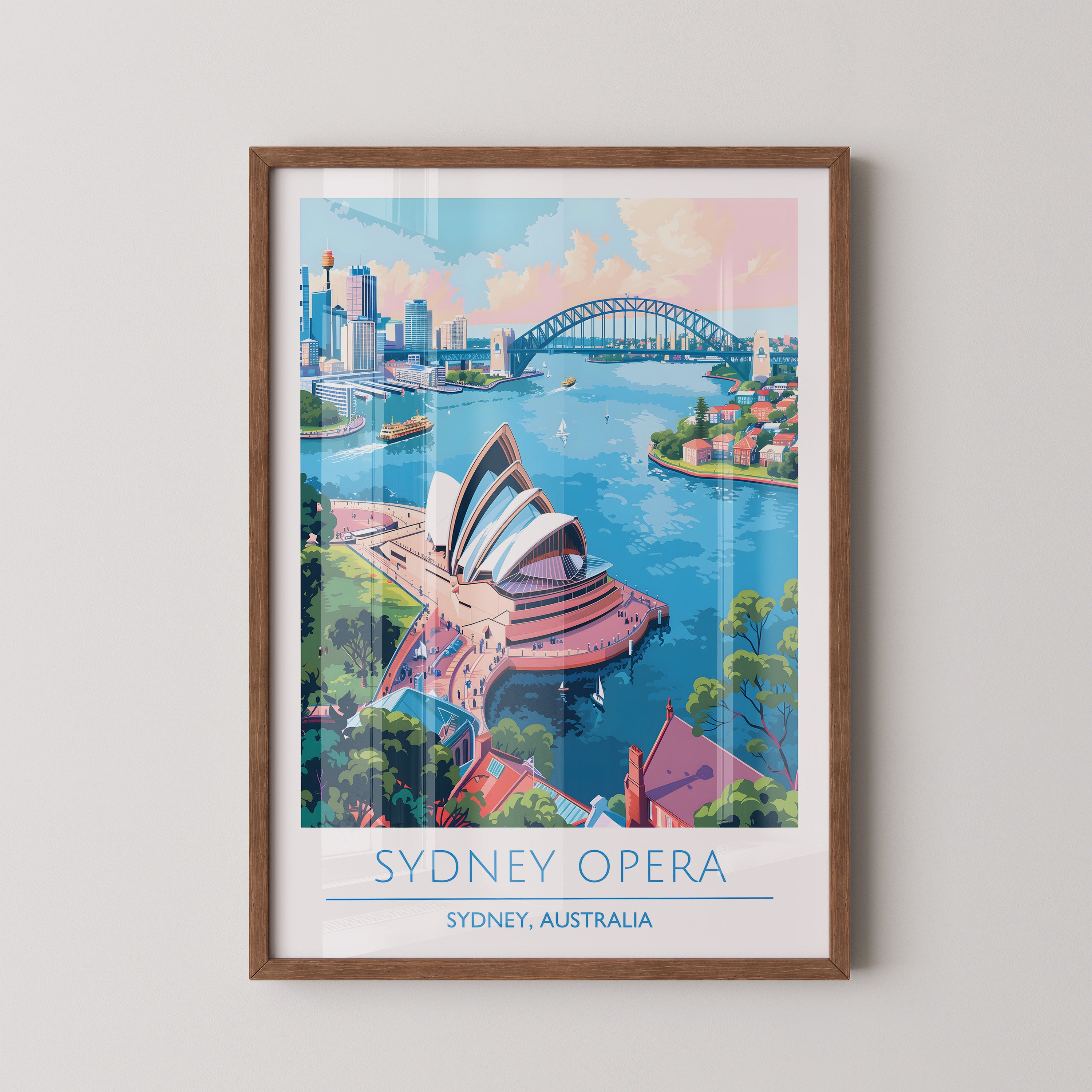 Sydney Opera House Poster – Australia Travel Wall Art