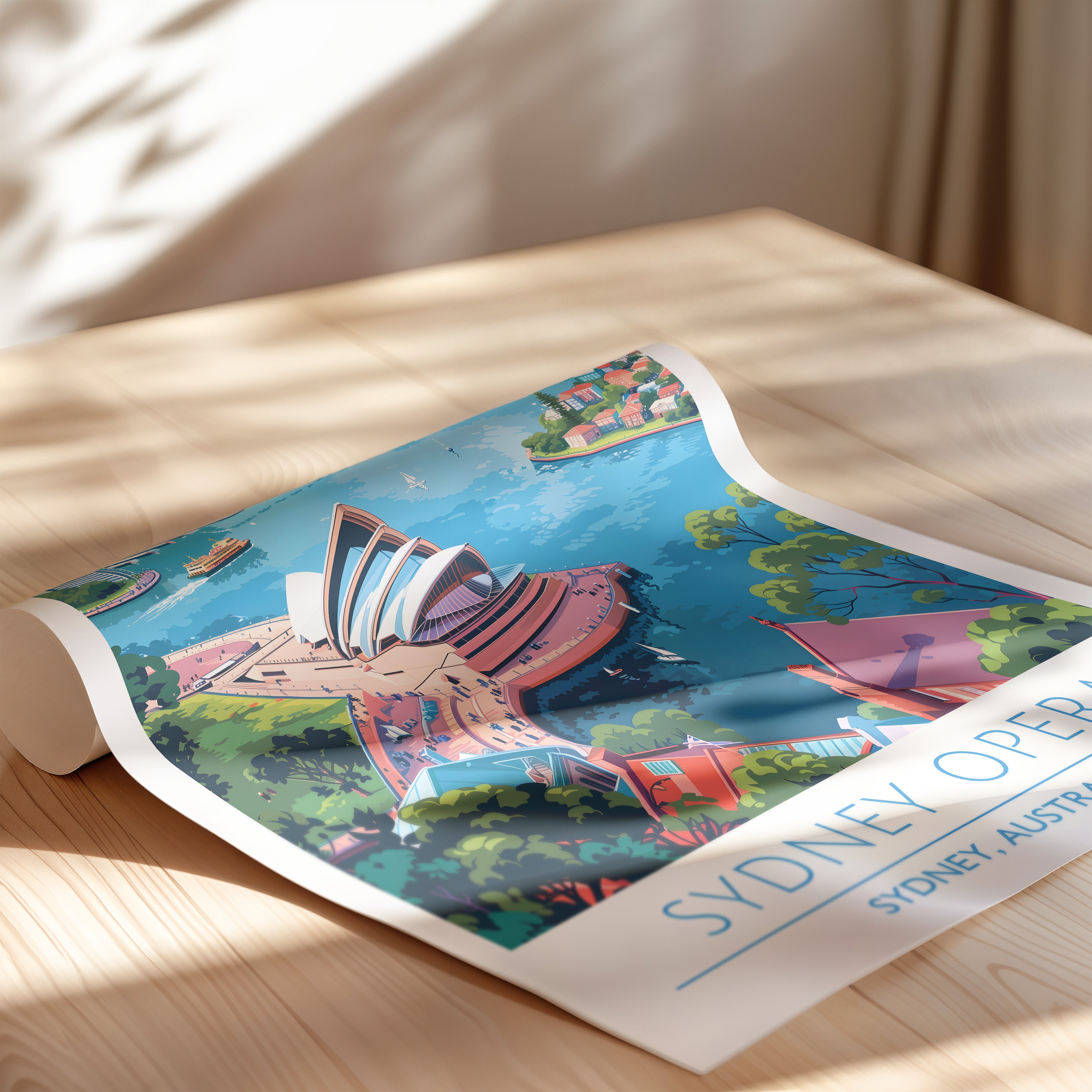 Sydney Opera House Poster – Australia Travel Wall Art
