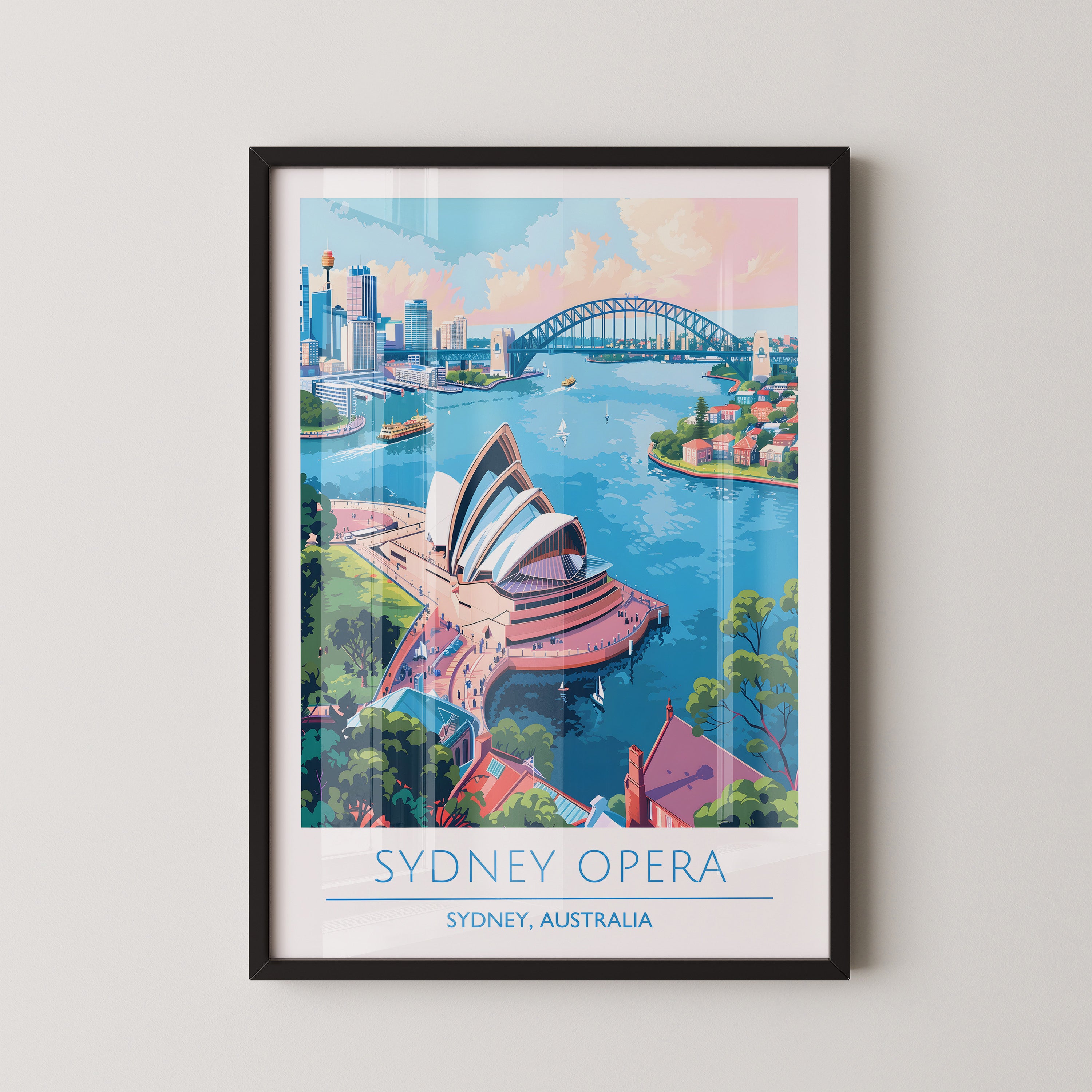 Sydney Opera House Poster – Australia Travel Wall Art