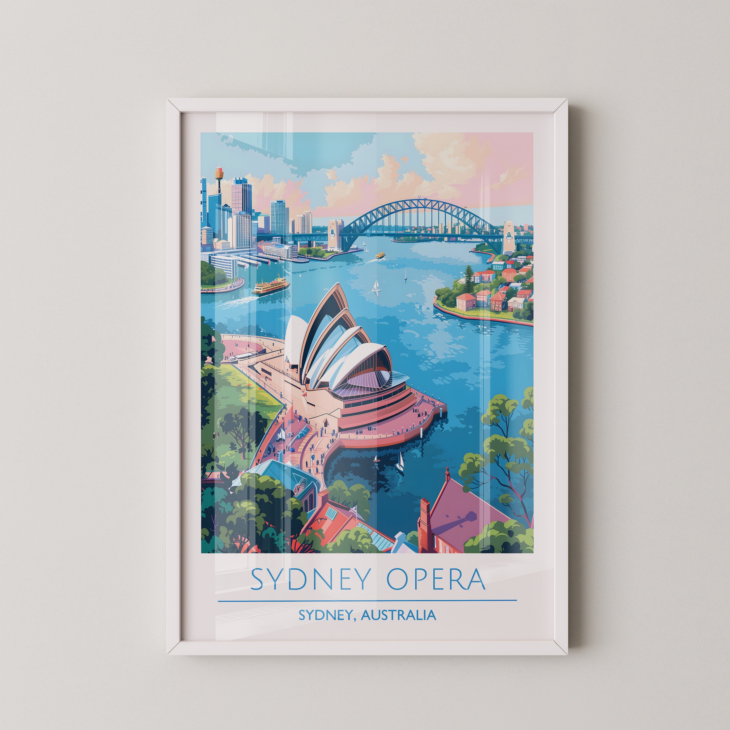 Sydney Opera House Poster – Australia Travel Wall Art