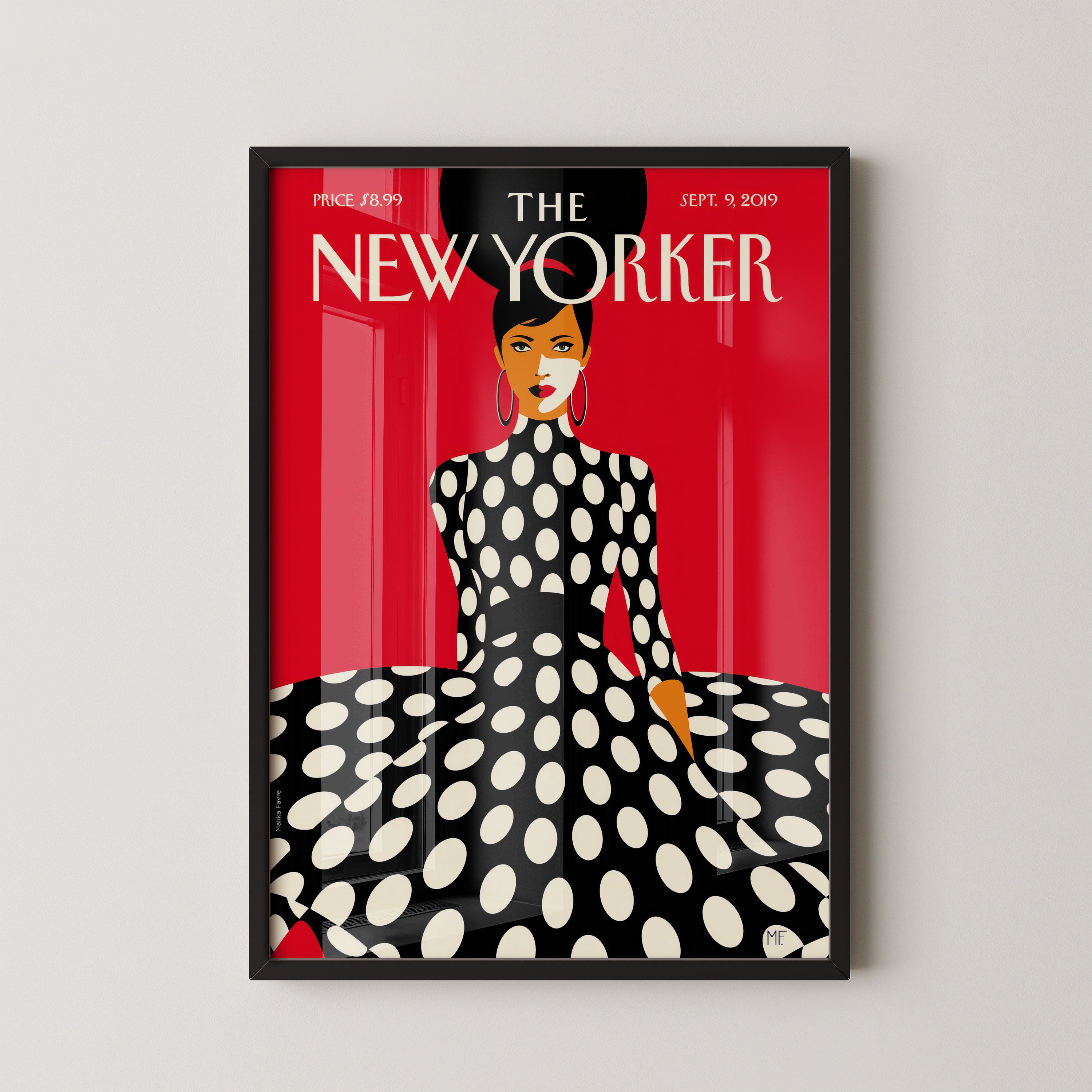 Polka Dot Muse on Red