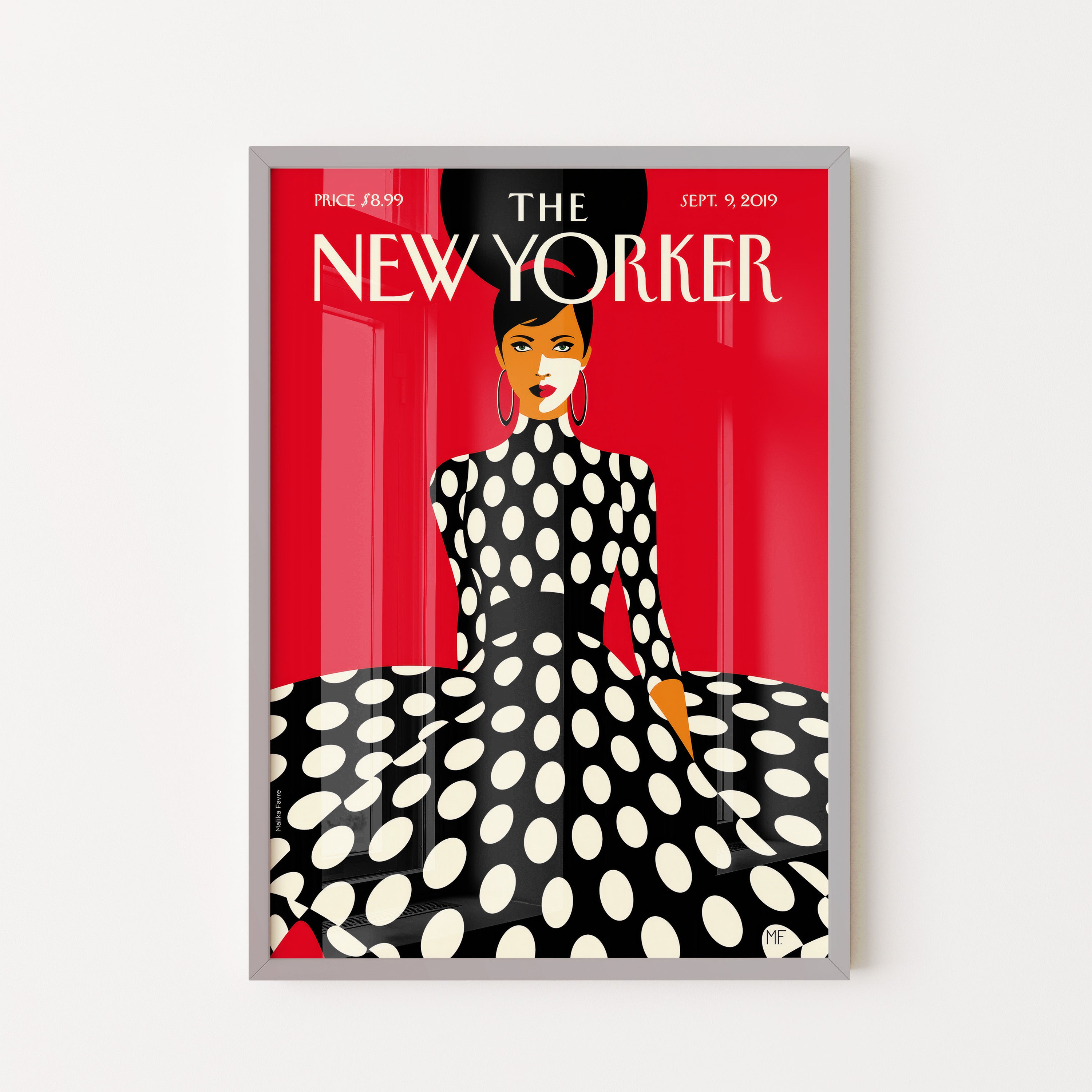 Polka Dot Muse on Red