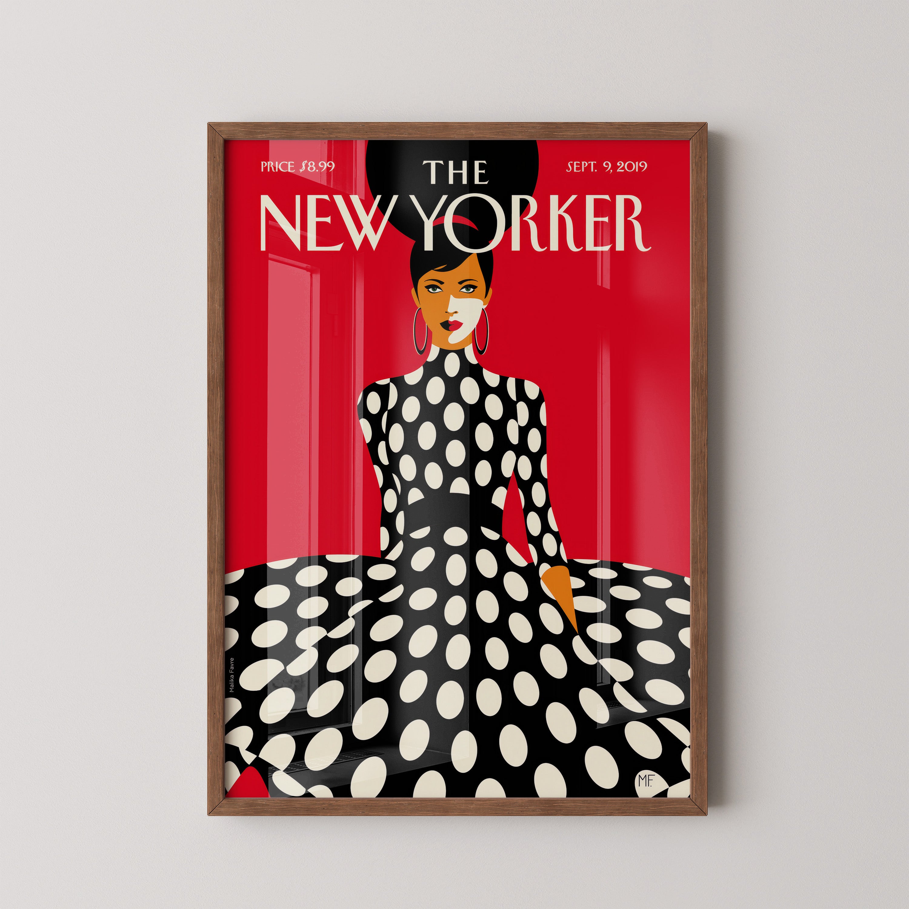 Polka Dot Muse on Red