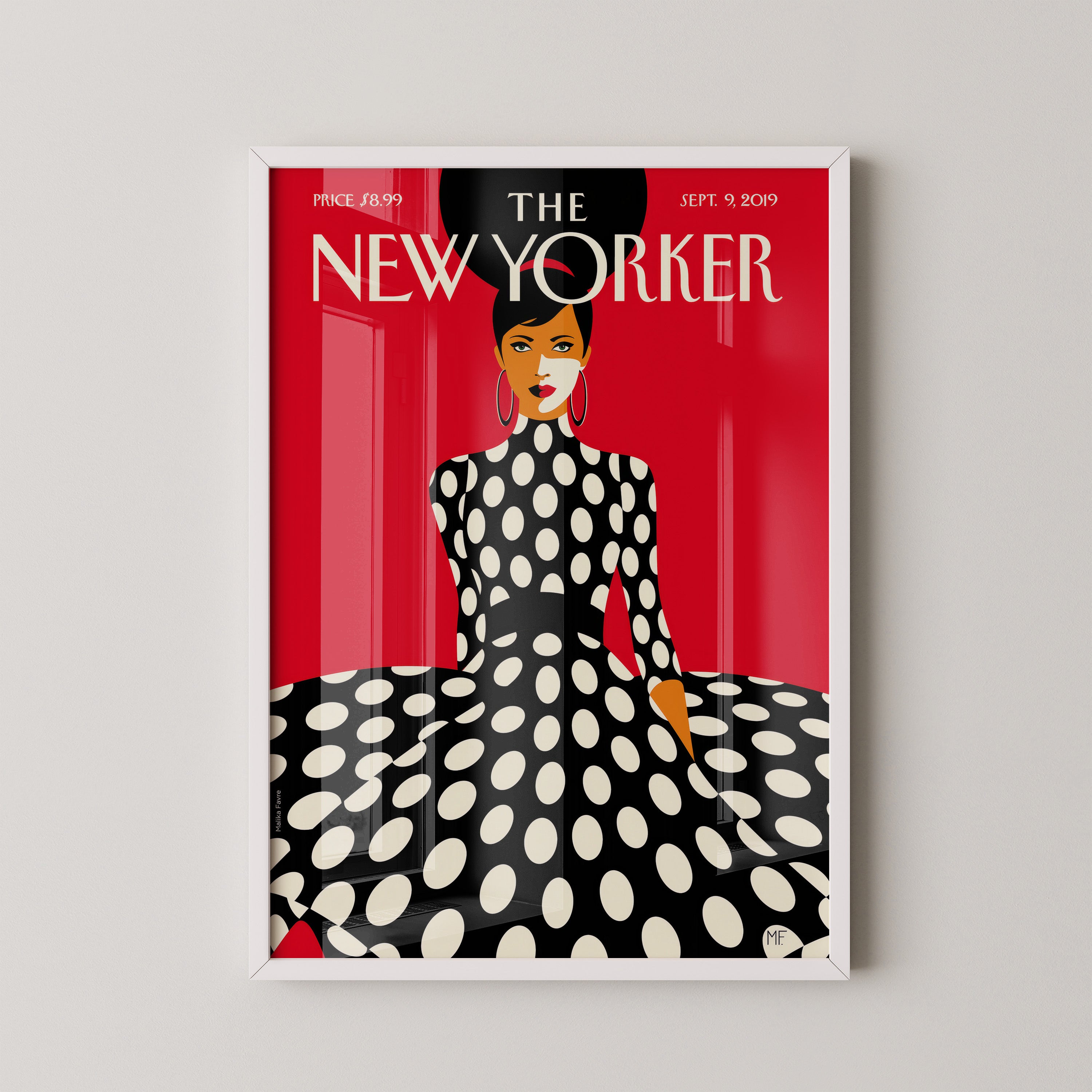 Polka Dot Muse on Red