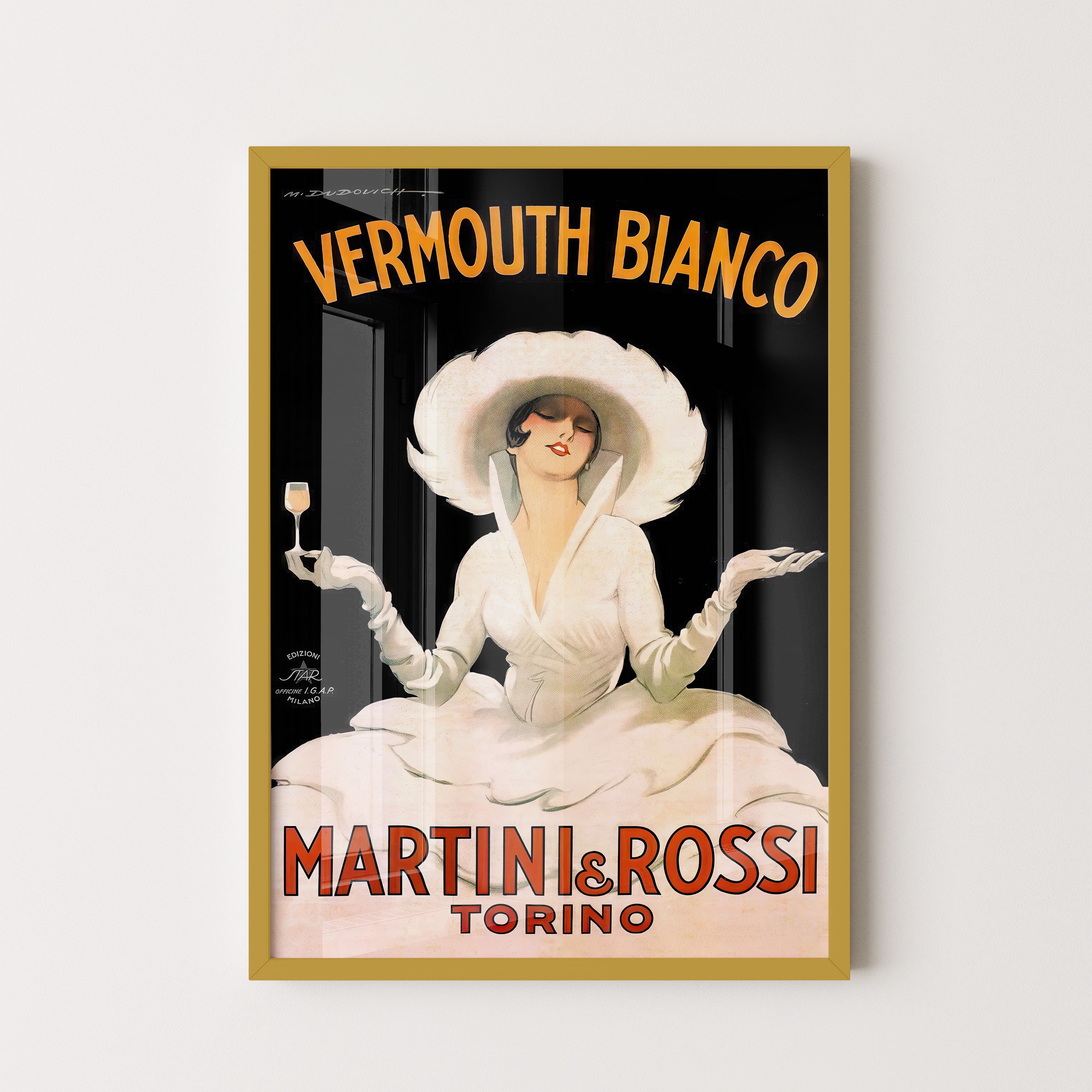 Vermouth Bianco – Vintage Italian Wall Art