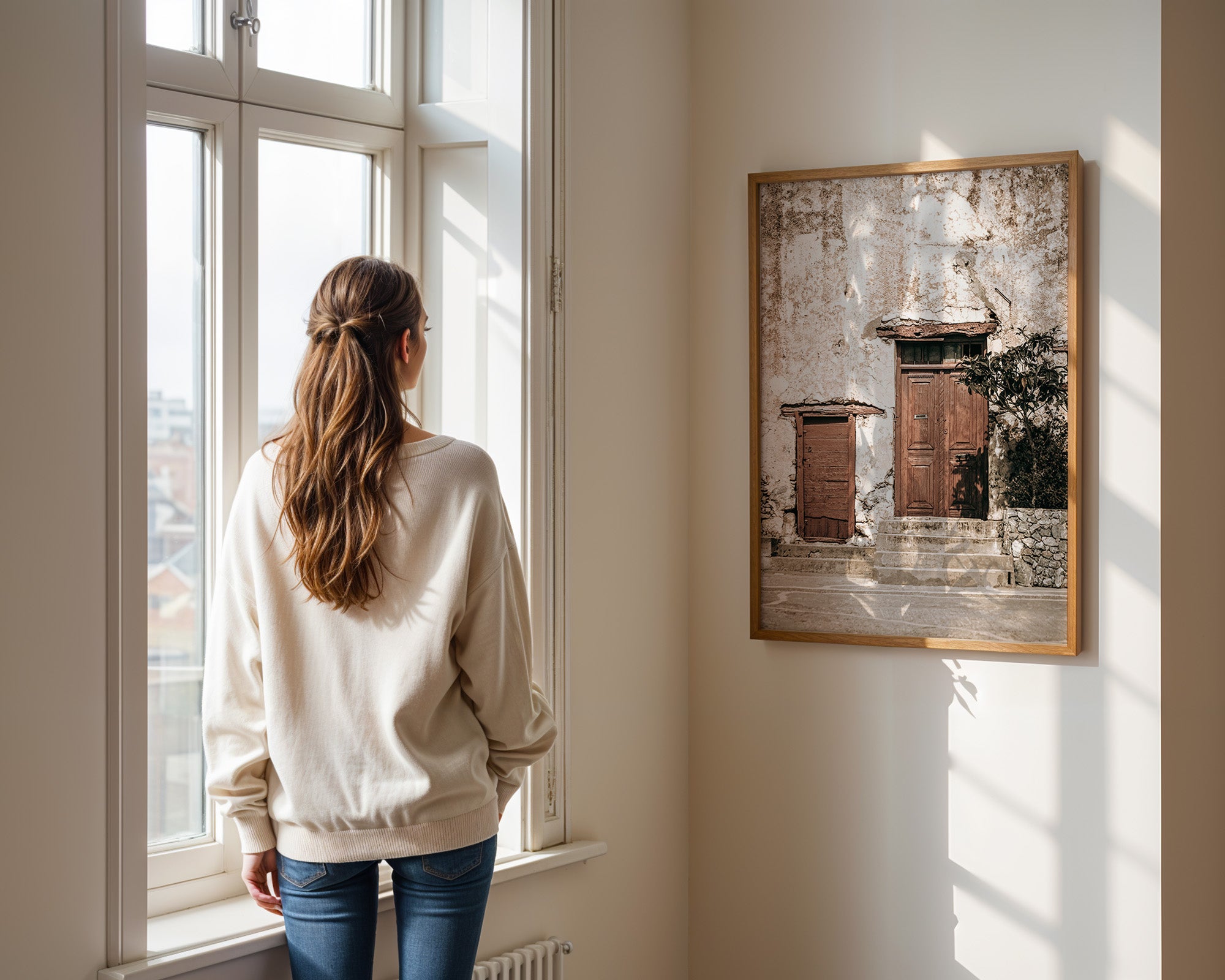 Rustic Wooden Doors – Vintage Wall Photography