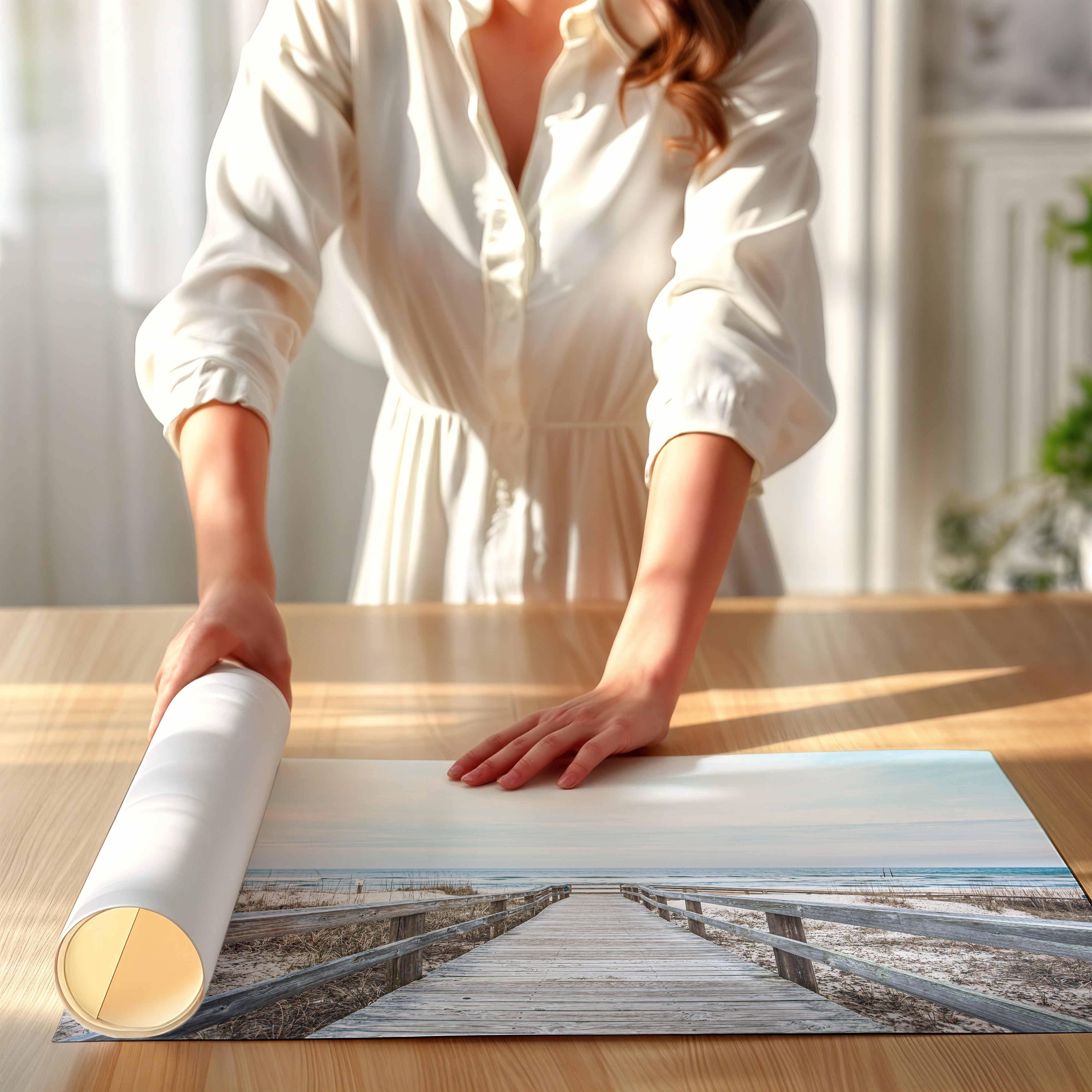 Boardwalk to Ocean – Beach Landscape