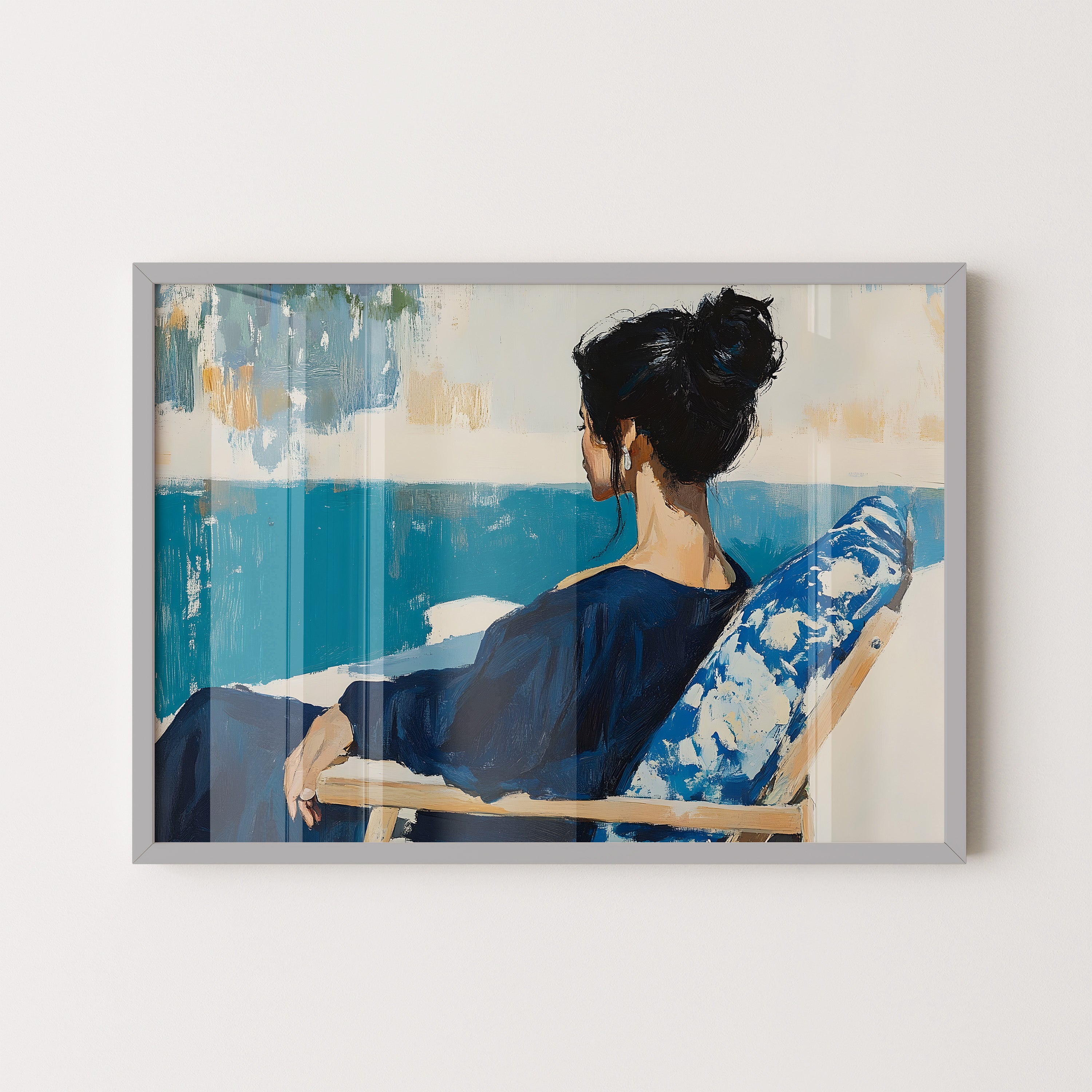 Quiet Horizon In Blue