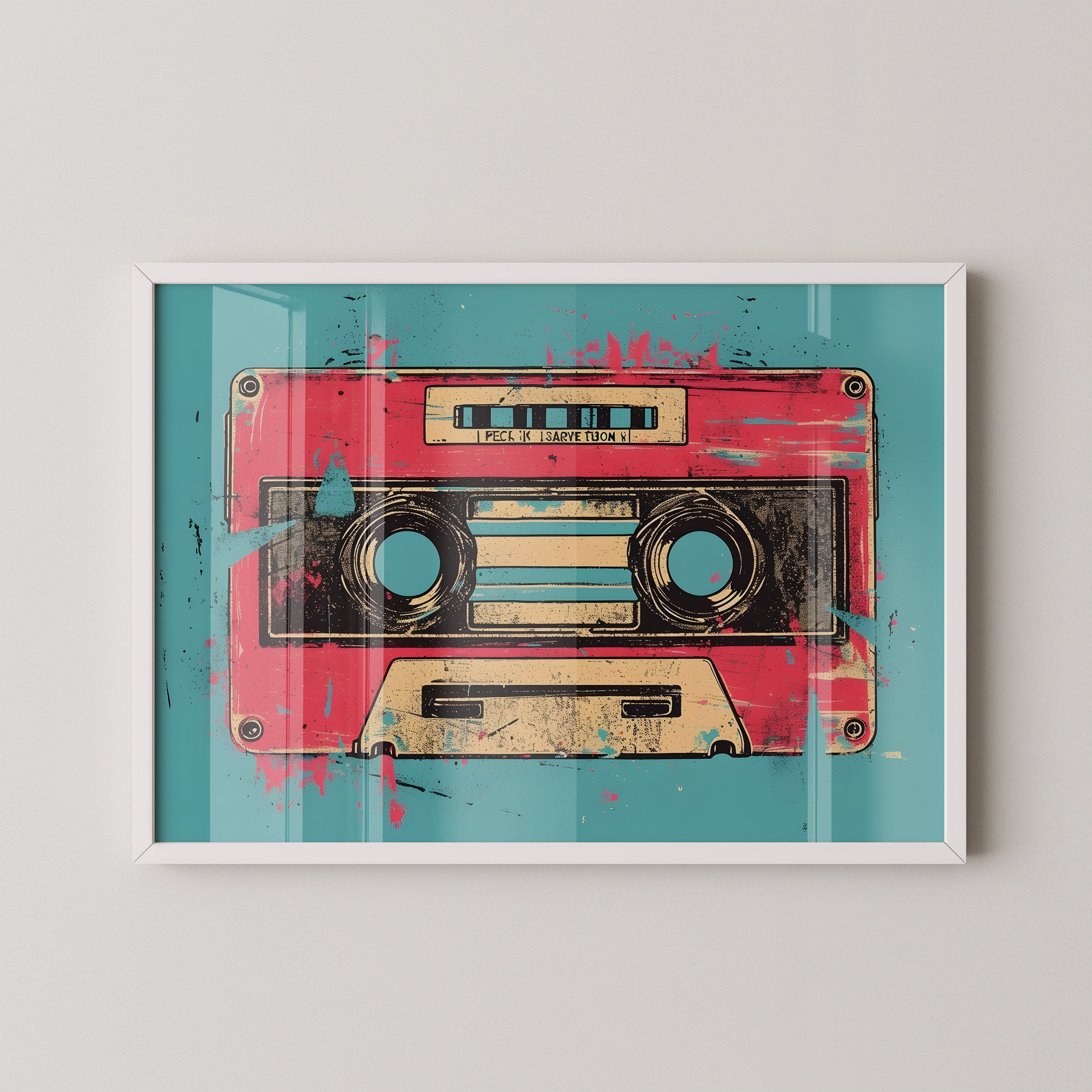 Retro Cassette Pop Art