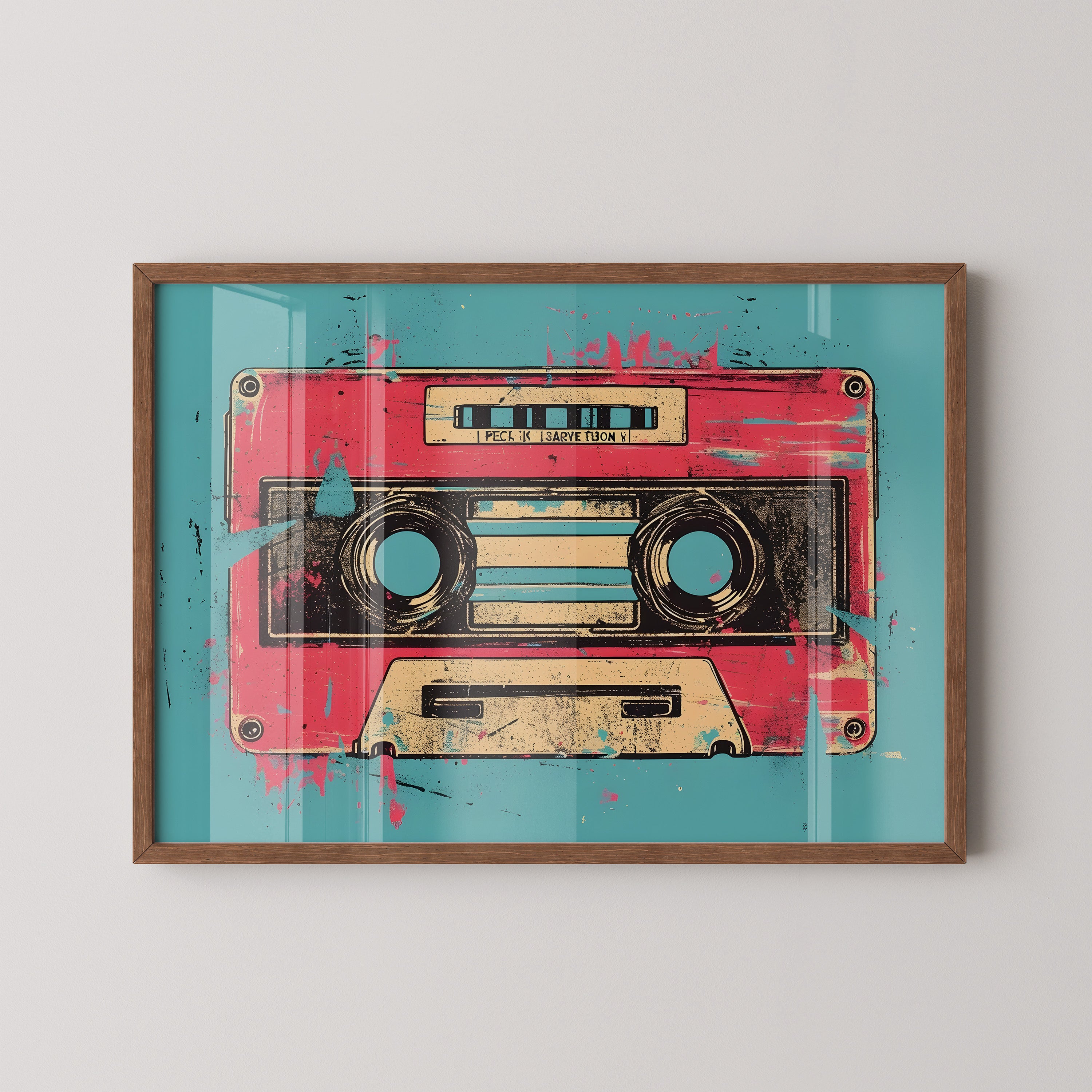 Retro Cassette Pop Art