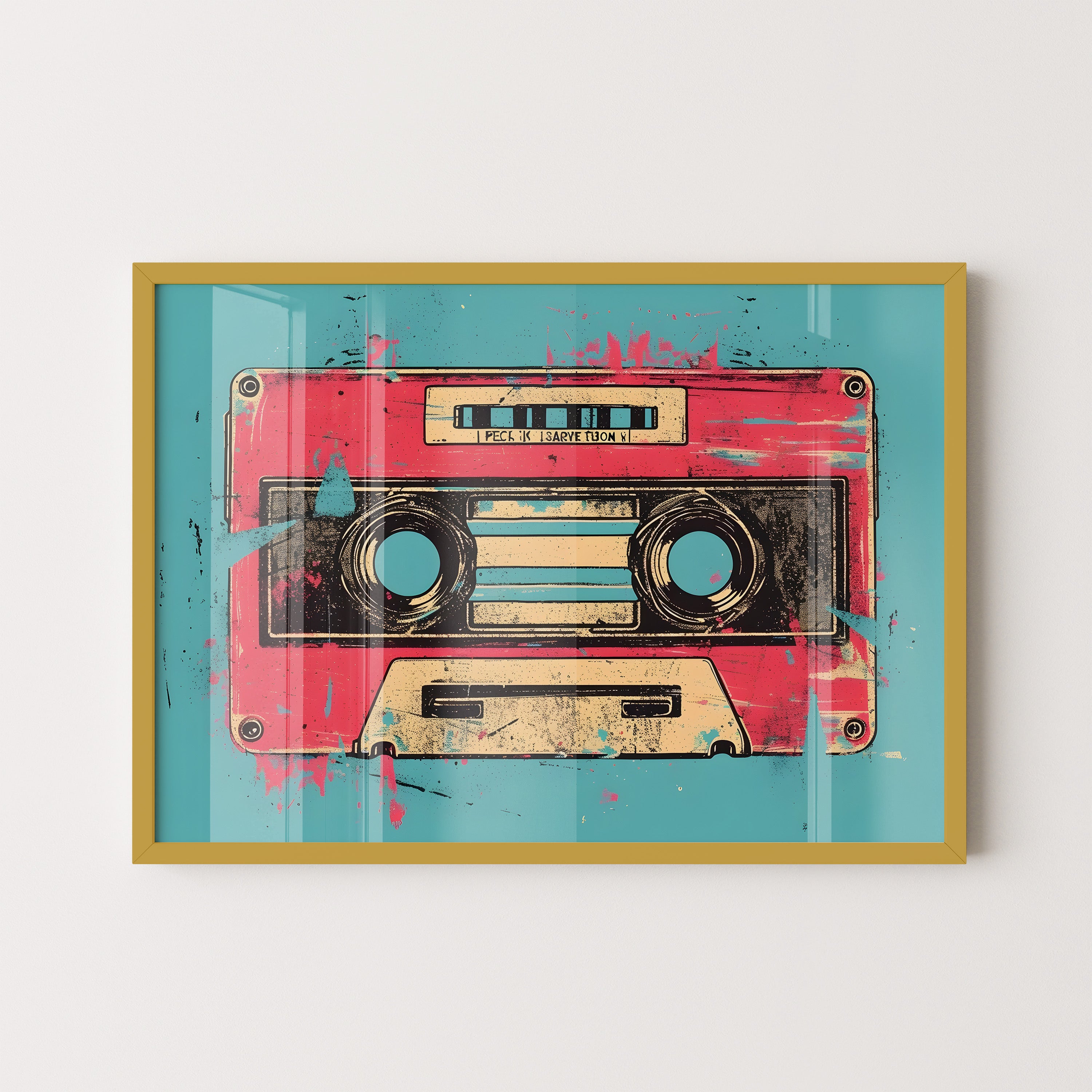 Retro Cassette Pop Art