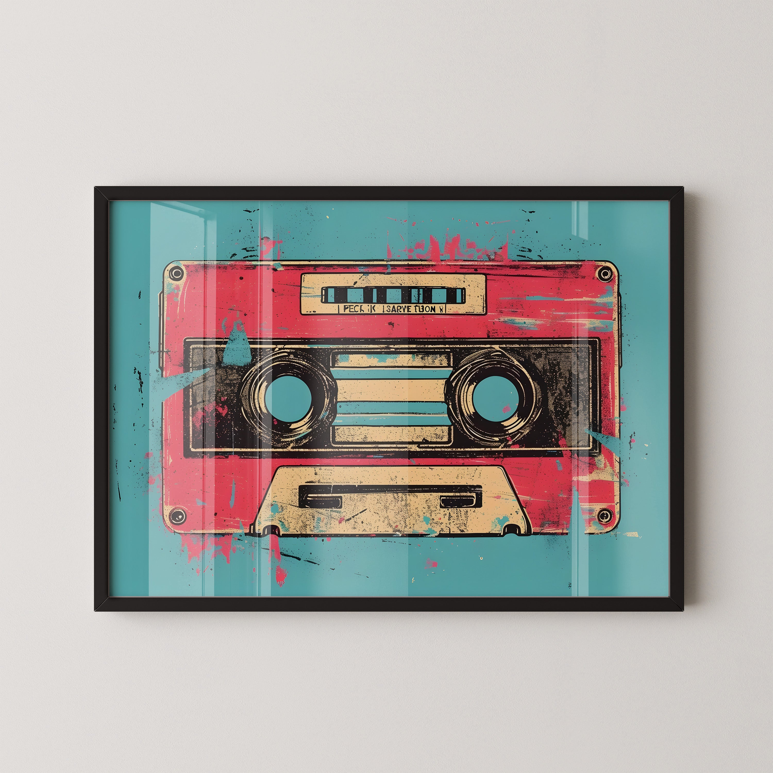 Retro Cassette Pop Art