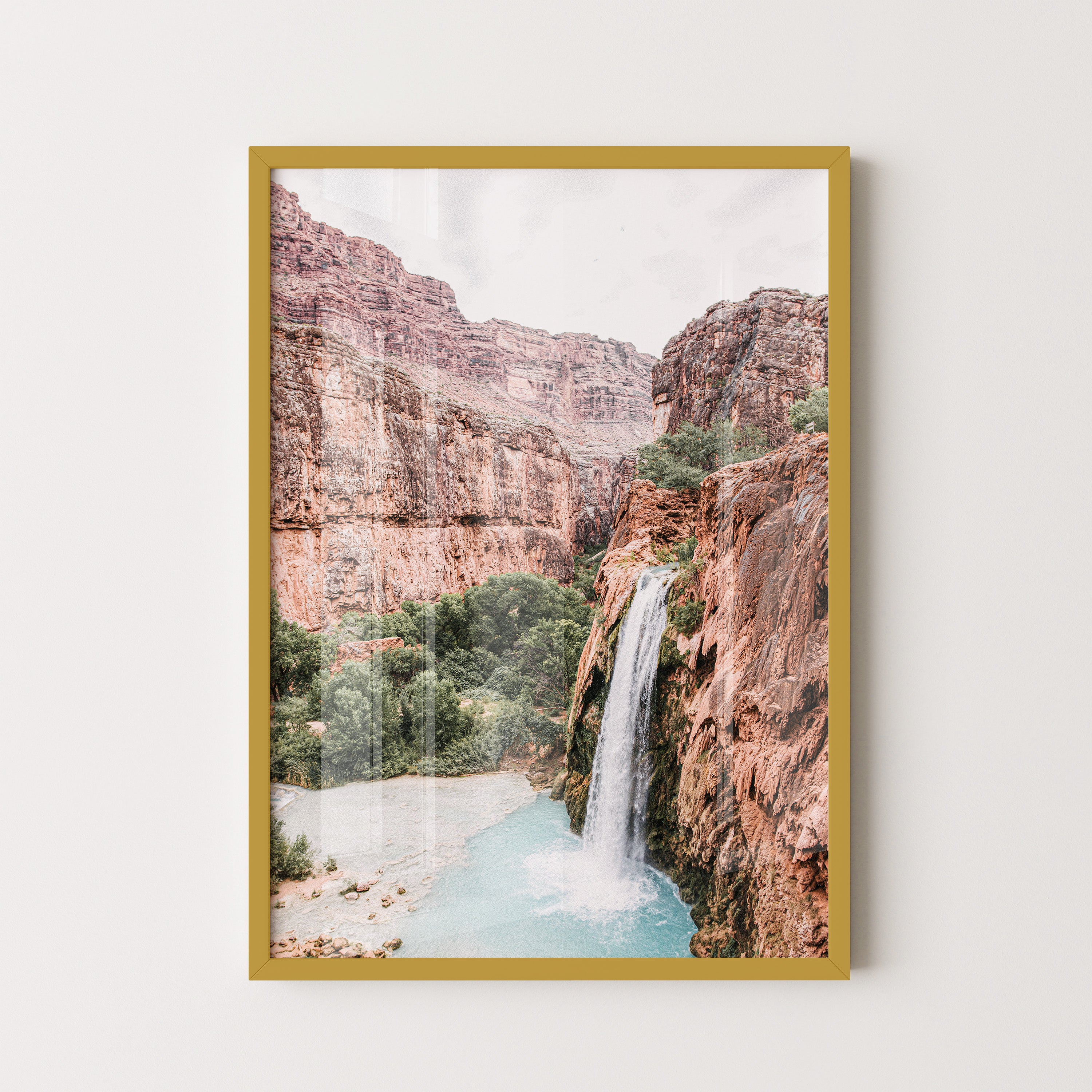 Red Canyon Waterfall – Tranquil Desert Escape