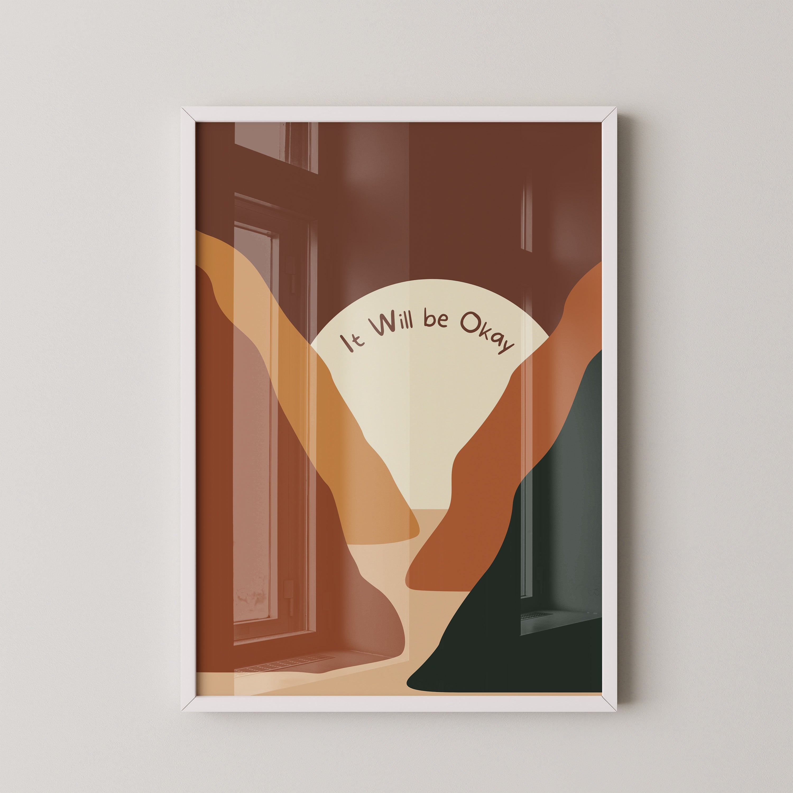 It Will Be Okay – Abstract Sunset Poster