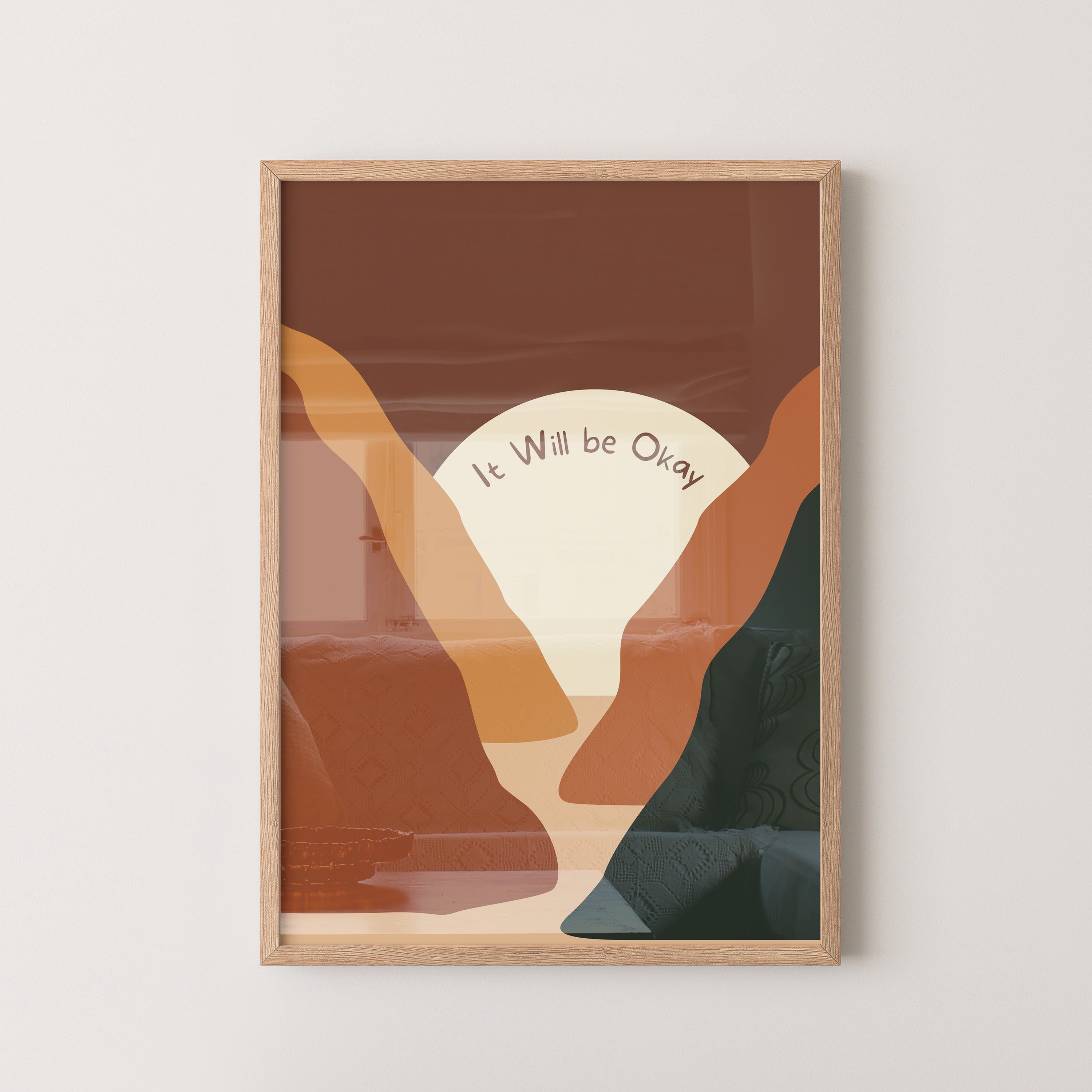 It Will Be Okay – Abstract Sunset Poster