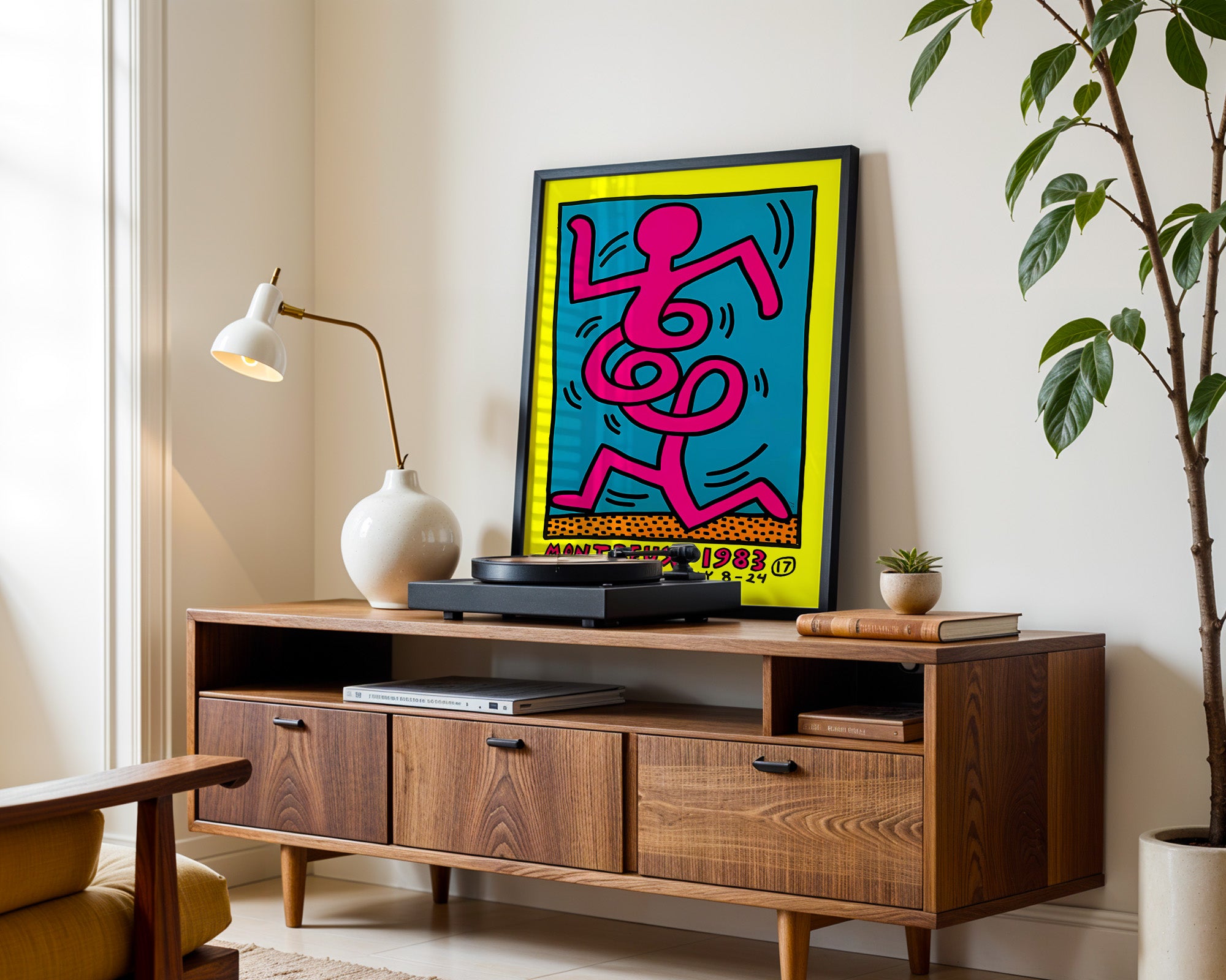 Vibrant Jazz Dancer – 80s Pop Art Poster