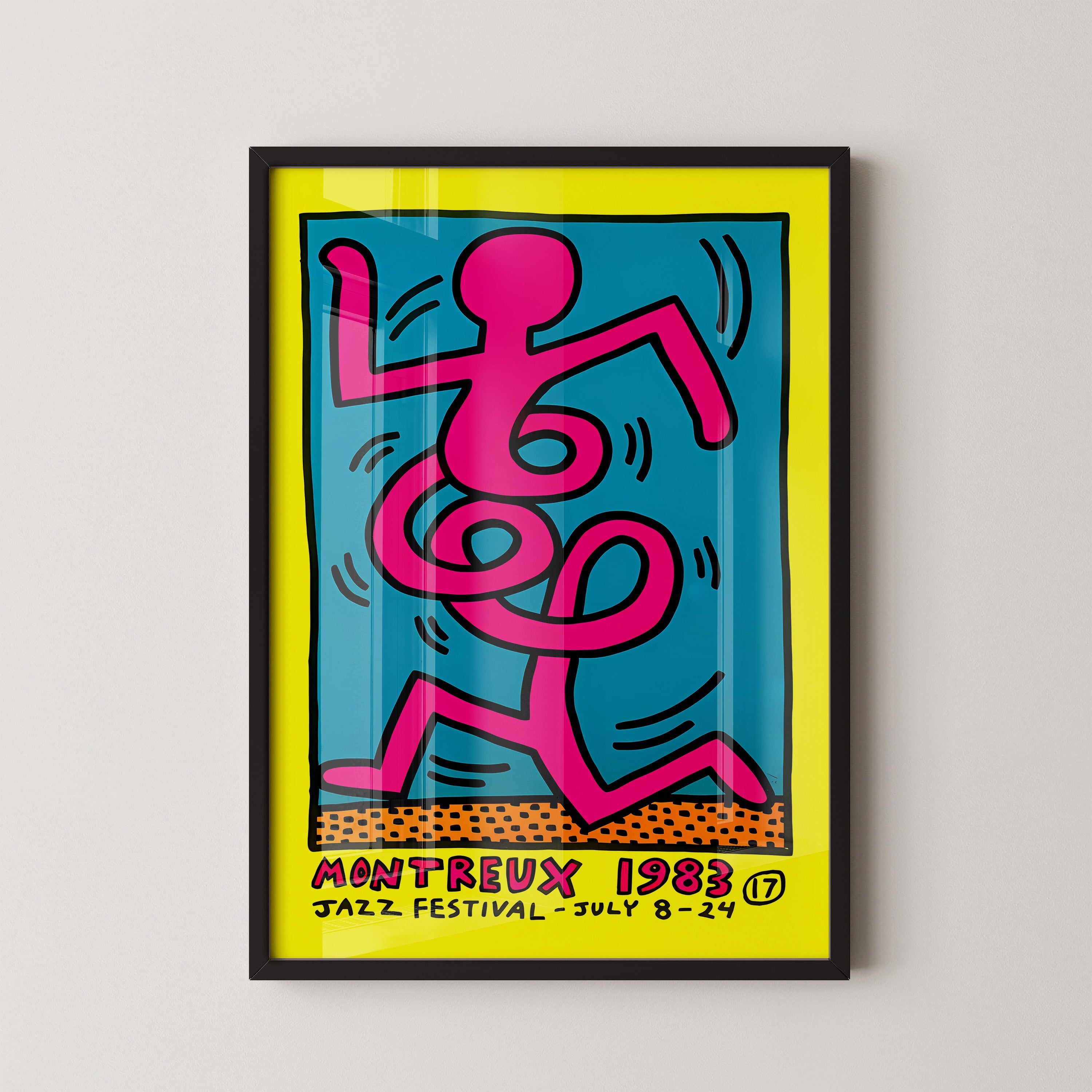Vibrant Jazz Dancer – 80s Pop Art Poster