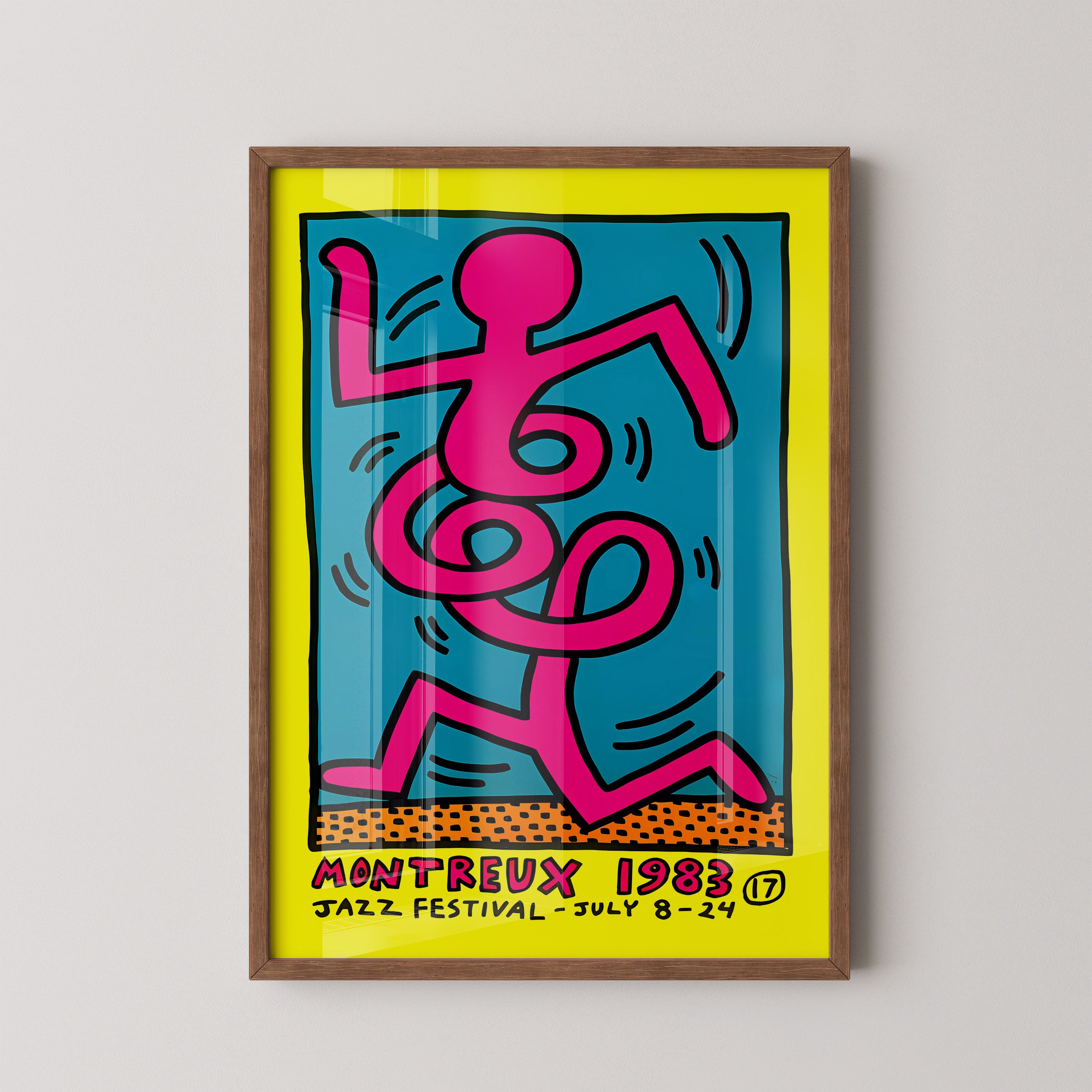 Vibrant Jazz Dancer – 80s Pop Art Poster