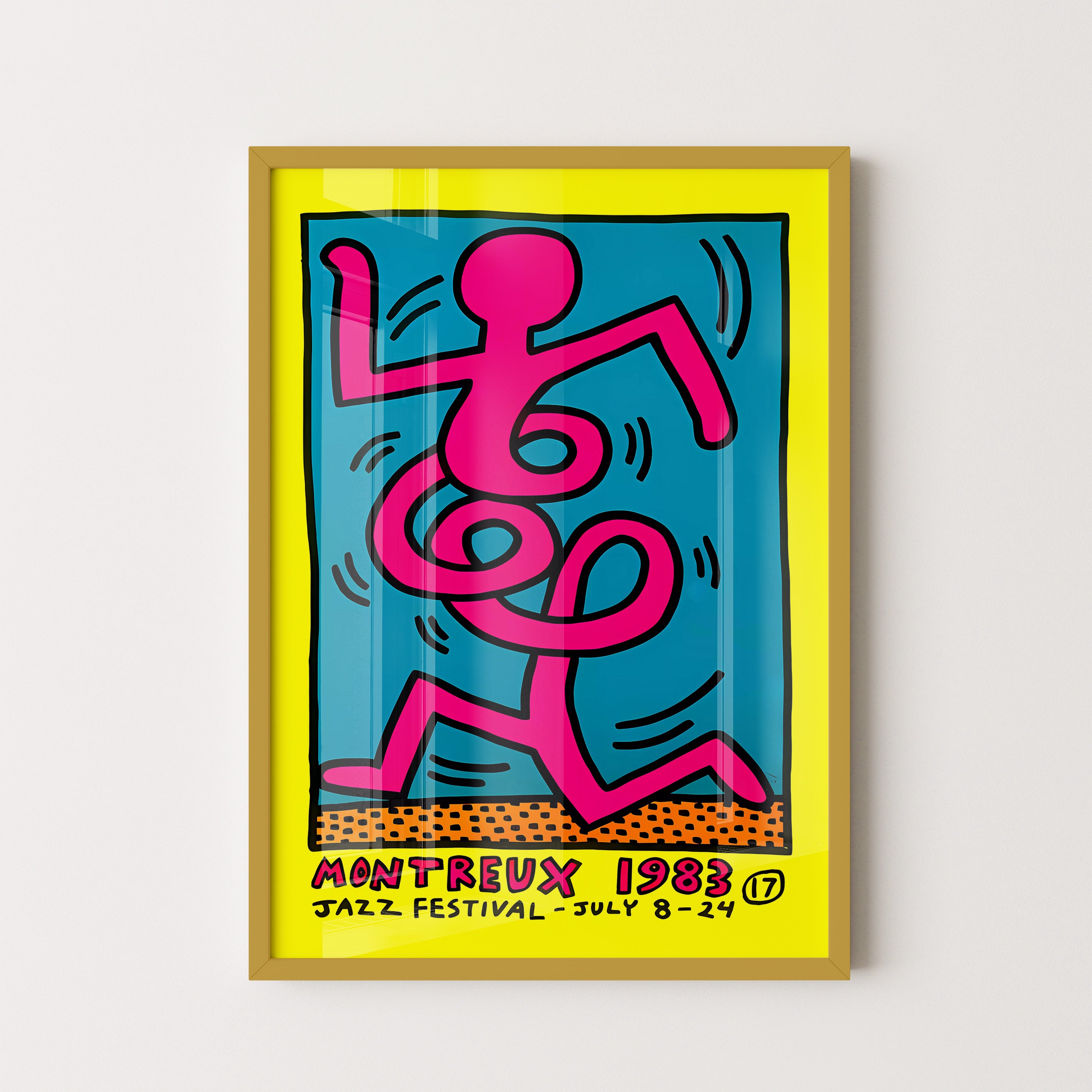 Vibrant Jazz Dancer – 80s Pop Art Poster