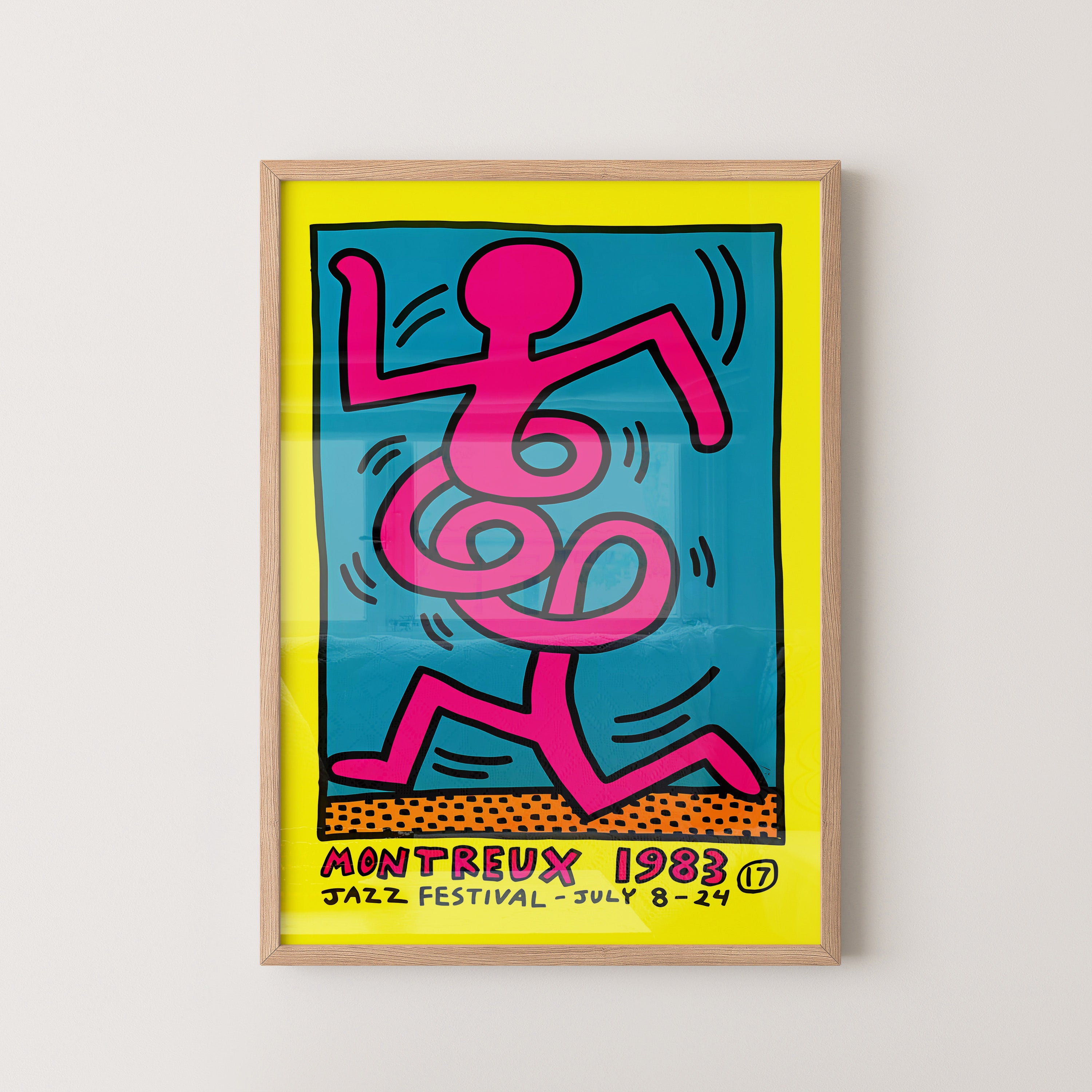 Vibrant Jazz Dancer – 80s Pop Art Poster