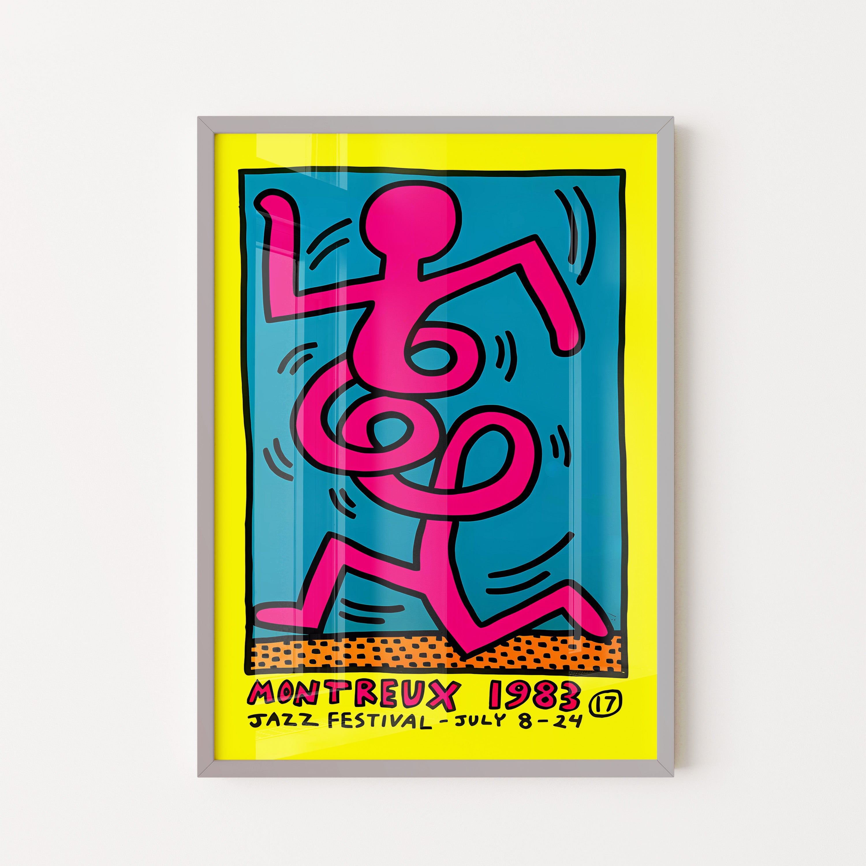 Vibrant Jazz Dancer – 80s Pop Art Poster