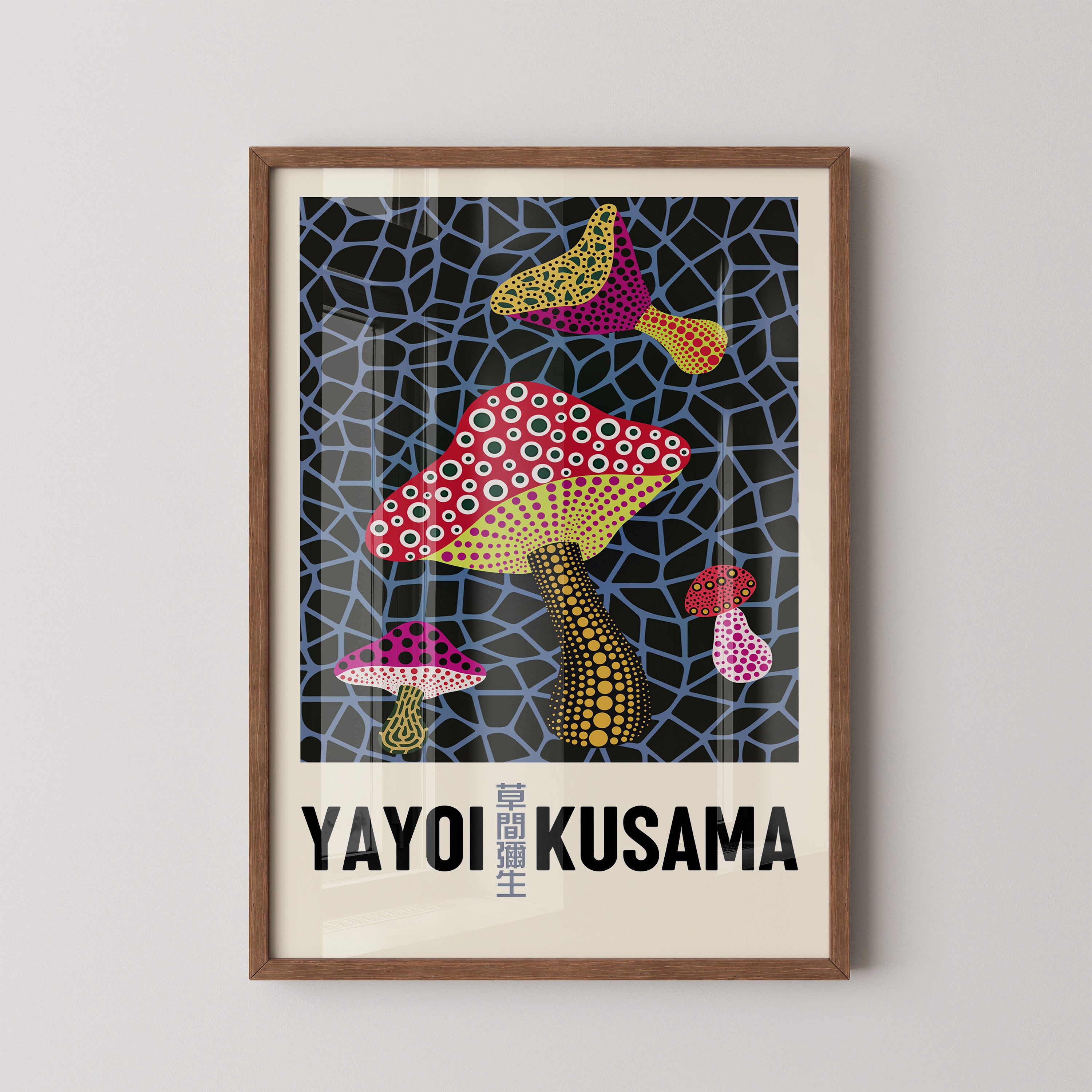 Spotted Mushrooms – Modern Art Print